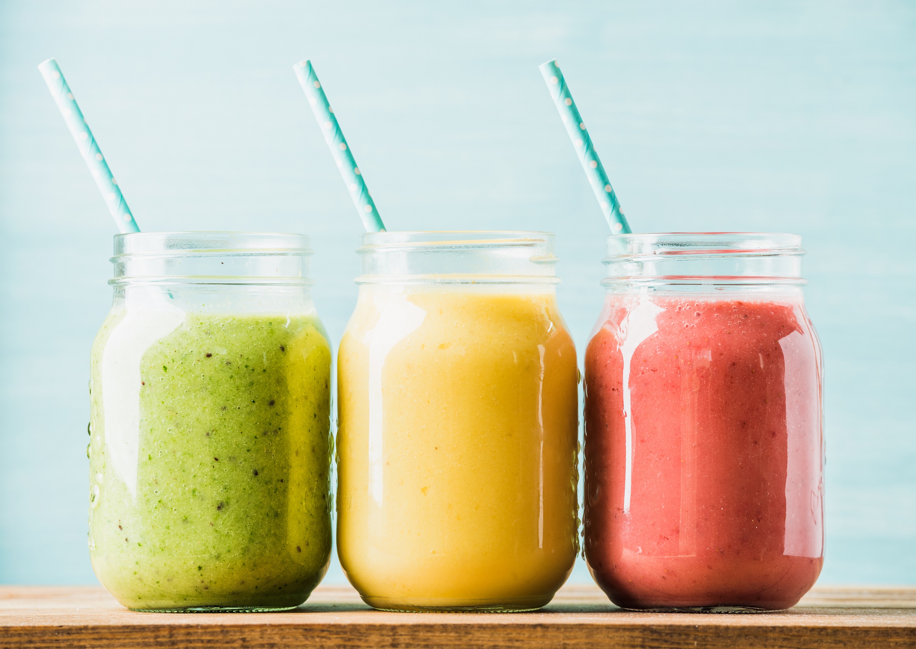 Generic photo of three colourful fruit smoothies (ThinkStock/PA)