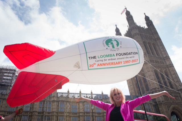 Joanna Lumley celebrates International Widows Day (Stefan Rousseau/PA) 