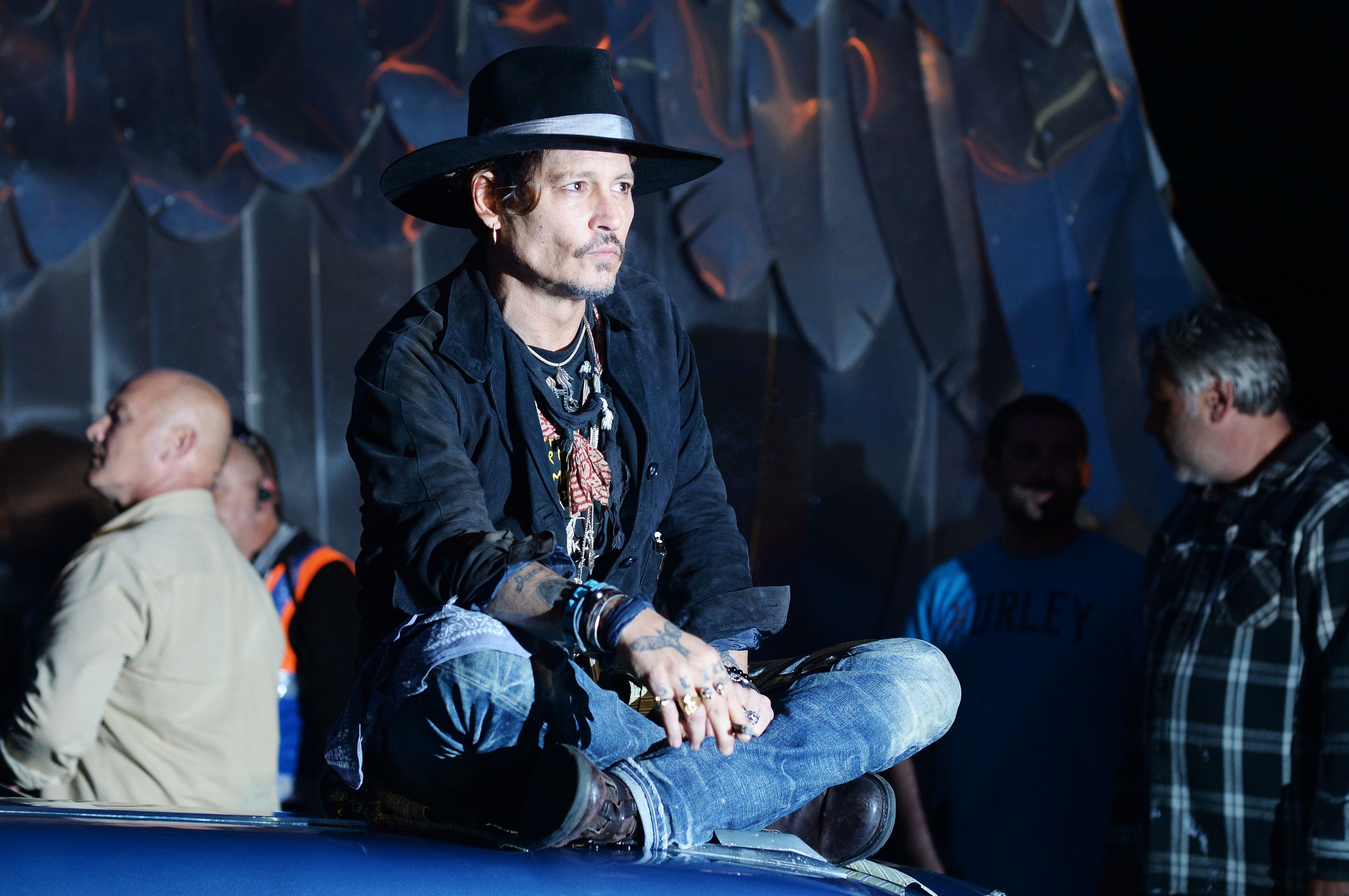 Johnny Depp at Glastonbury
