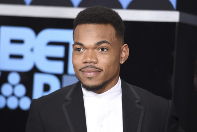 Chance the Rapper arrives at the BET Awards at the Microsoft Theater