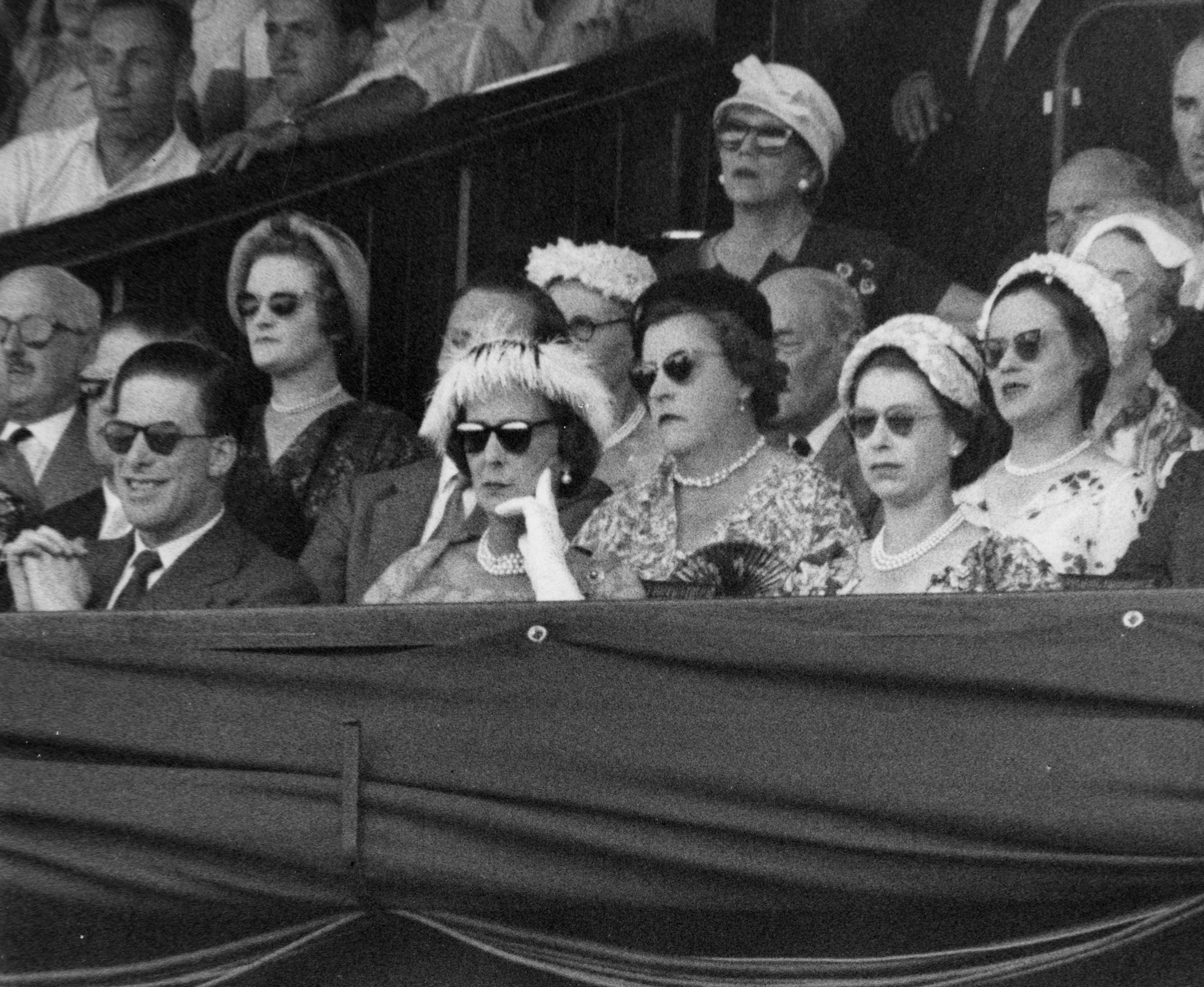 Queen Elizabeth II paying her first visit to Wimbledon as Queen (PA)