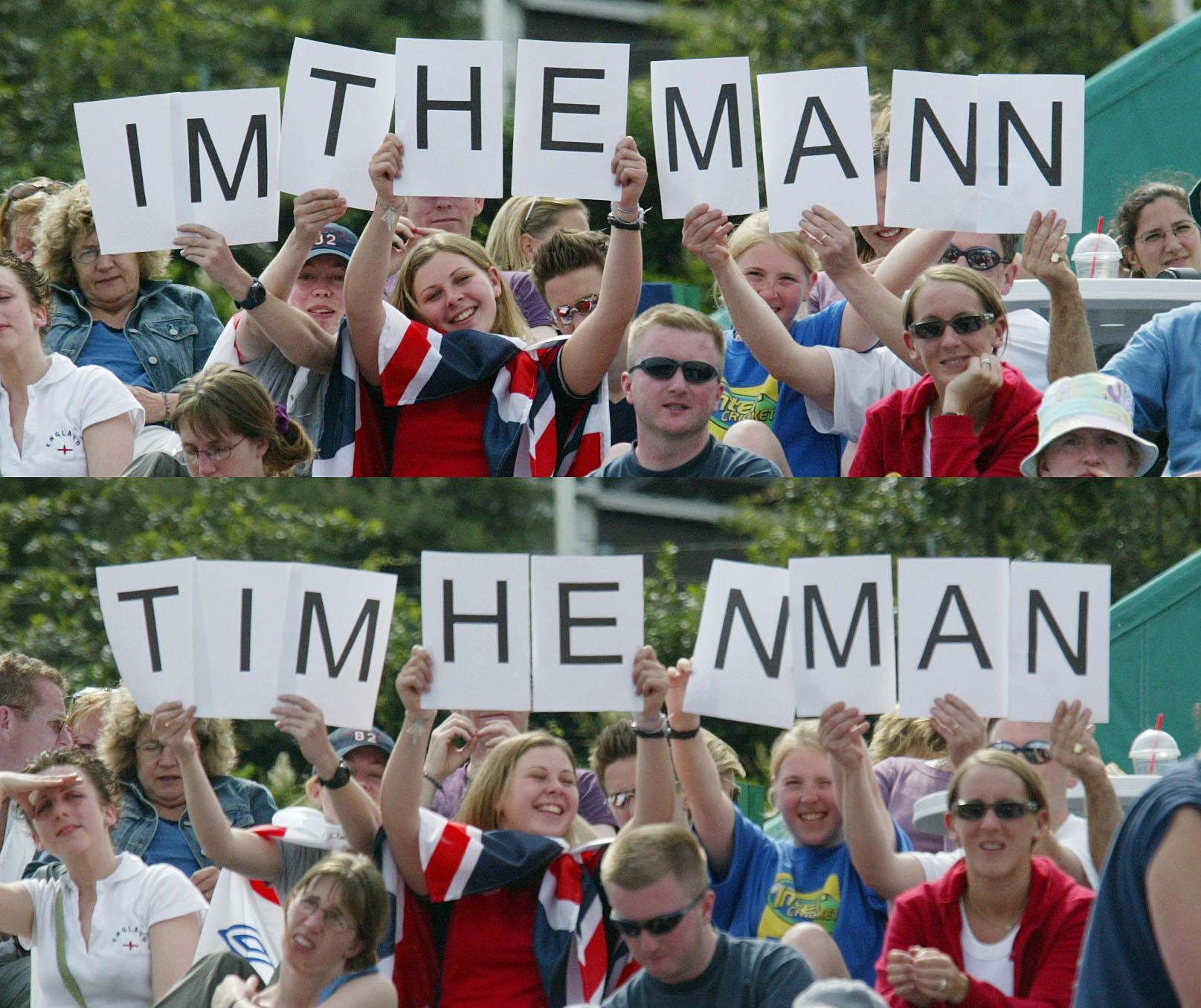 Tennis Fans on 'Henman Hill' (Nick Potts/PA)