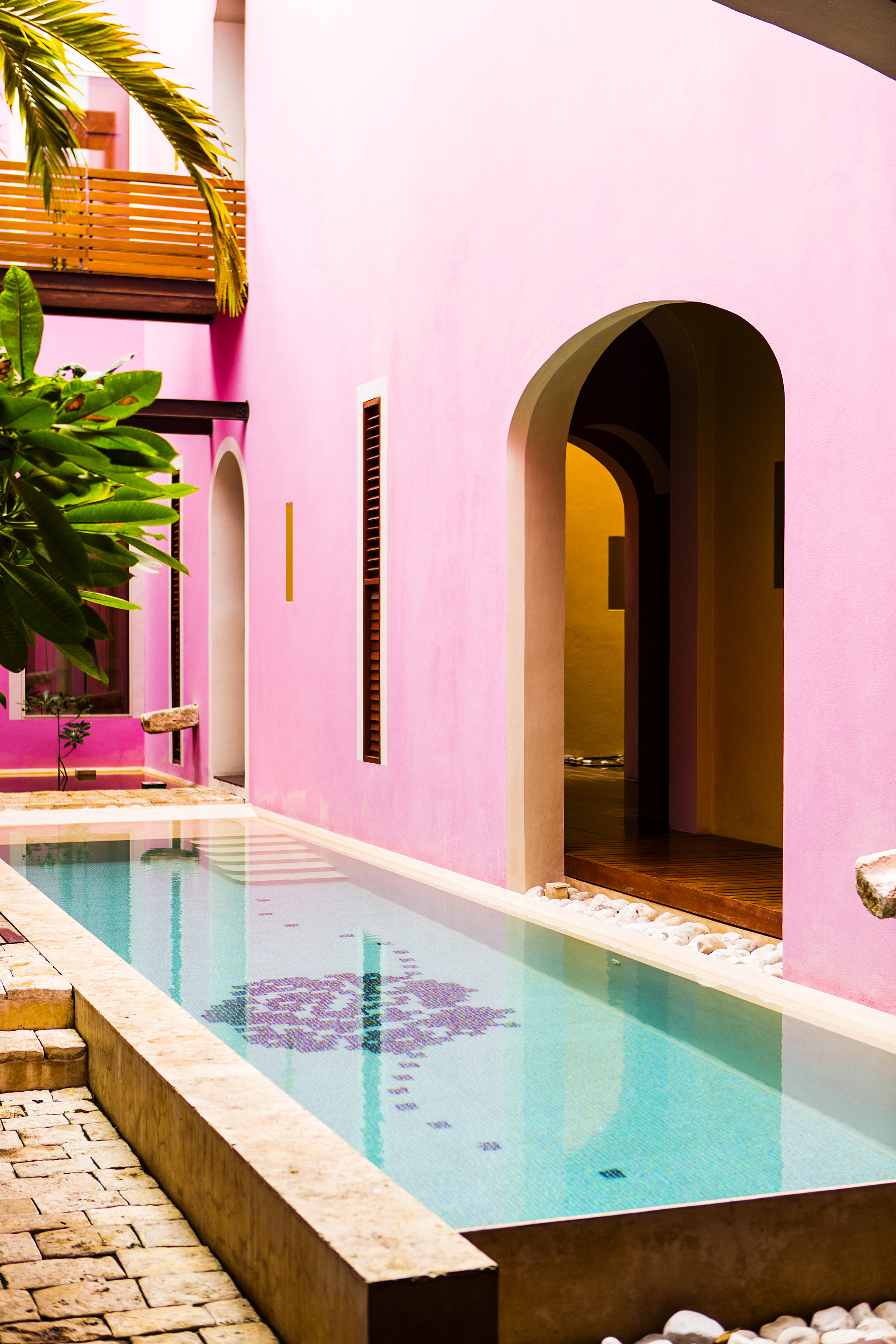 The pool at the Rosas & Xocolate Boutique Hotel & Spa, Merida, Mexico (Rosas & Xocolate/PA)