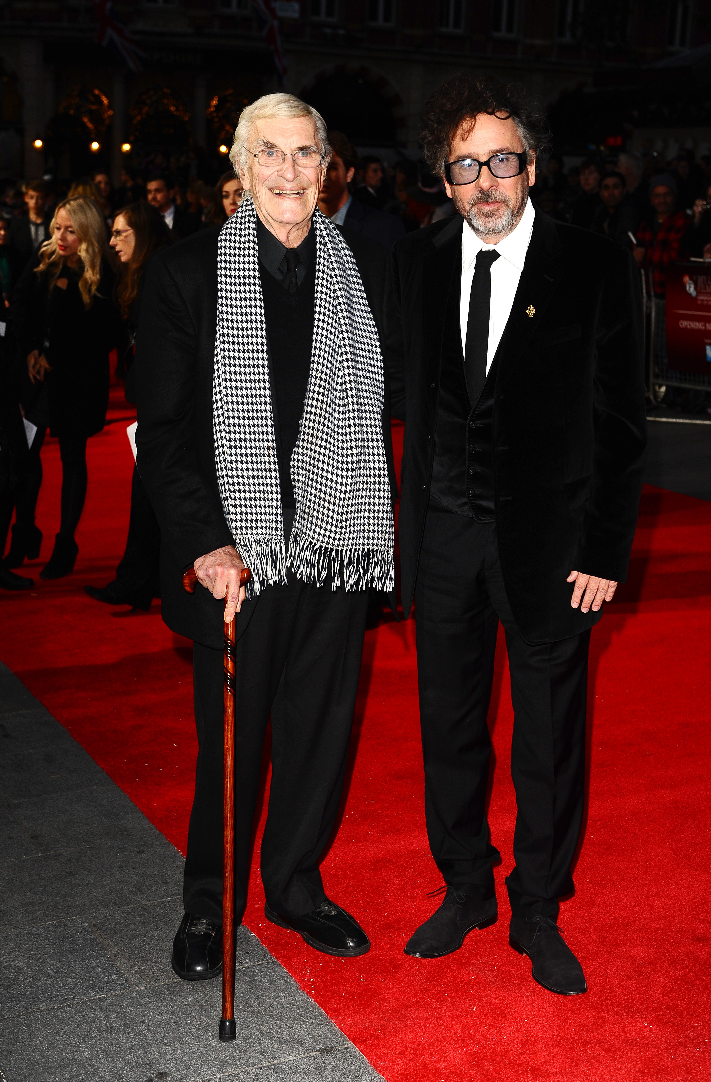 Martin Landau with Tim Burton