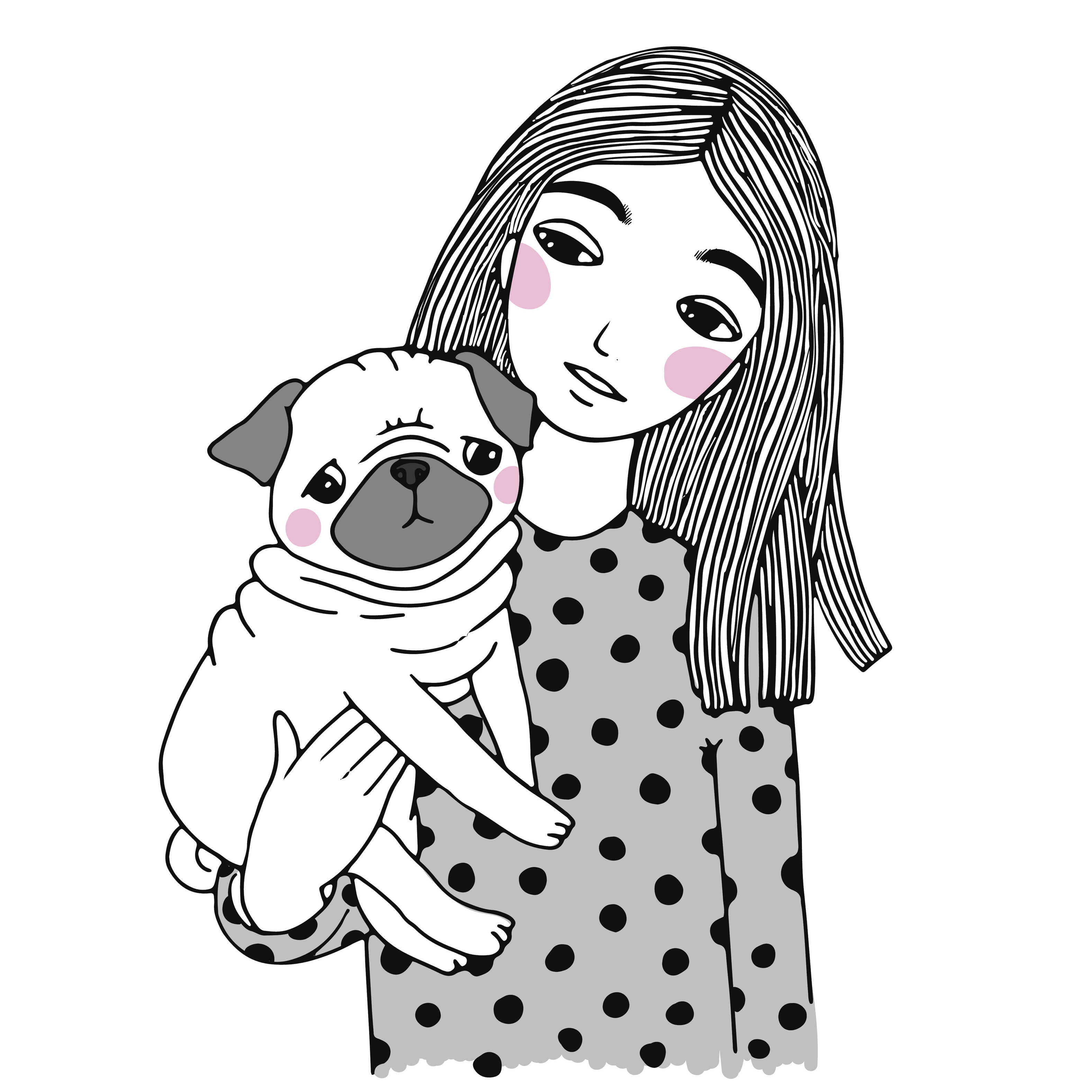 A generic photo of an illustration of a woman holding her pet dog (Thinkstock/PA)