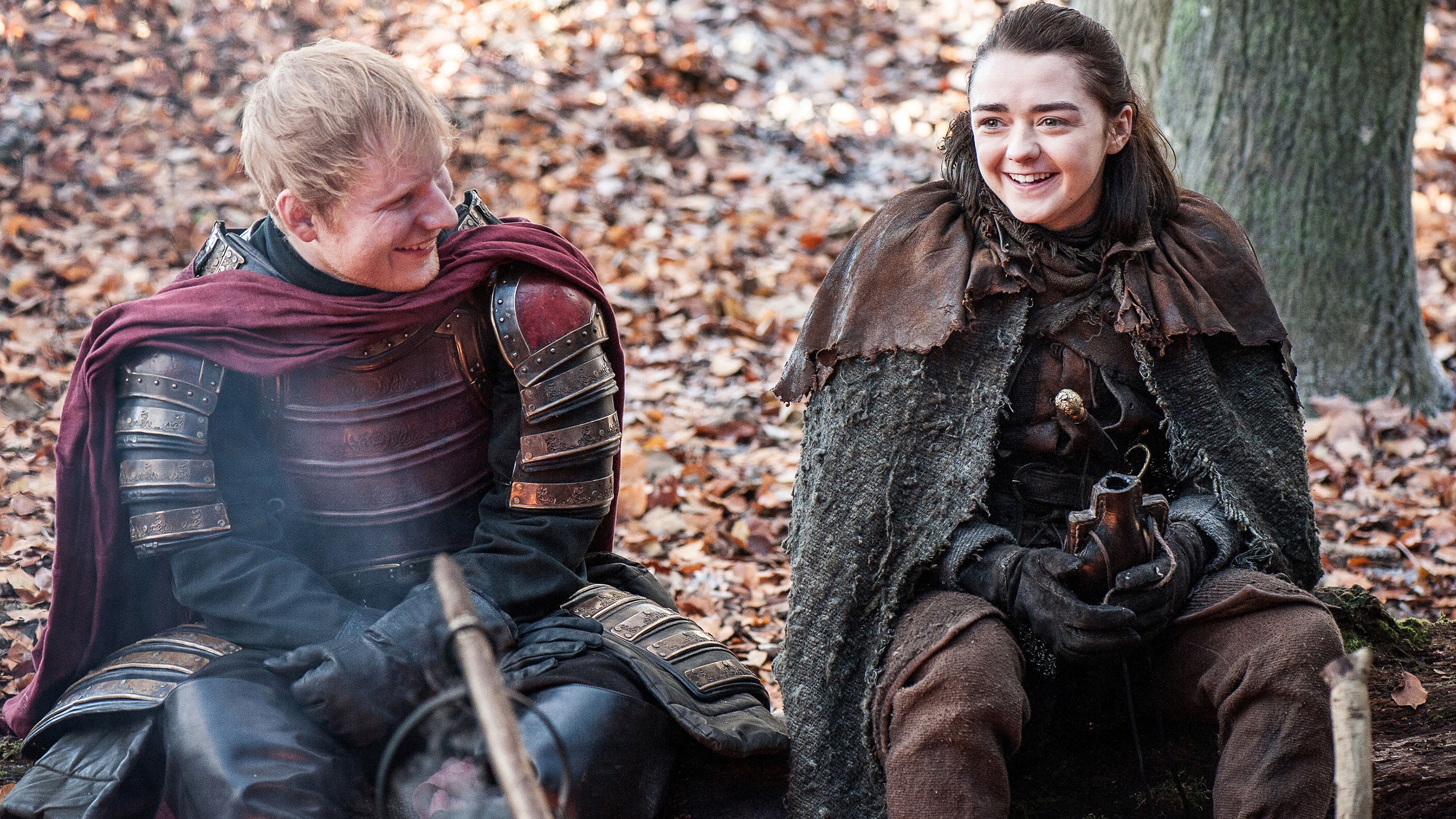 Game Of Thrones' Ed Sheeran and Maisie Williams