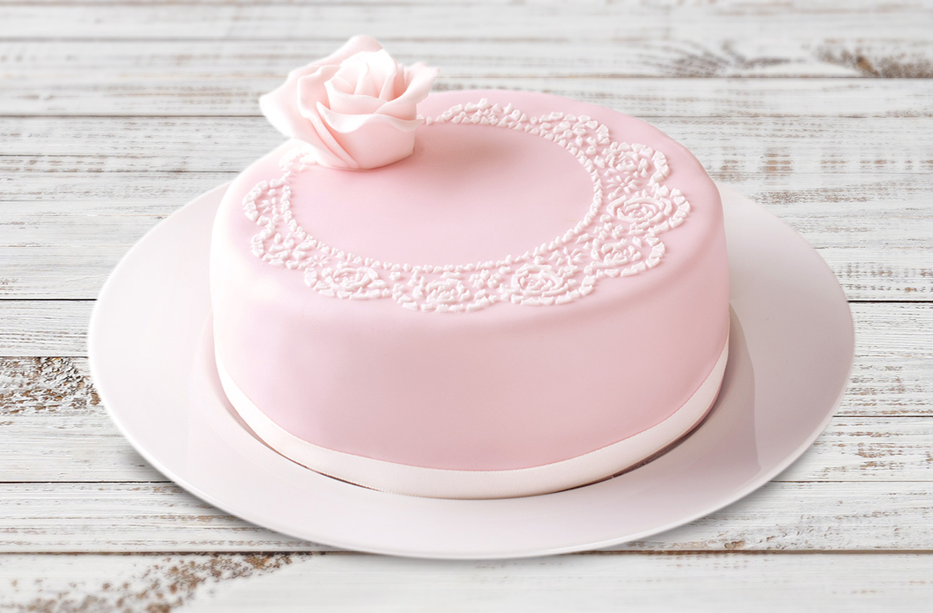 Marry Berry's rose cake (Finsbury Food Group/PA)