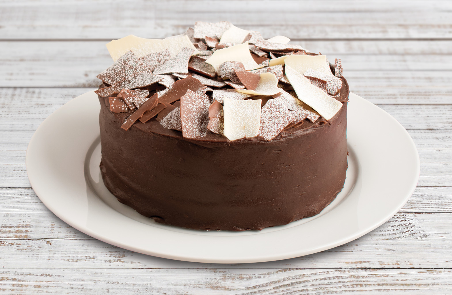 Mary Berry's chocolate celebration cake (Finsbury Food Group/PA)