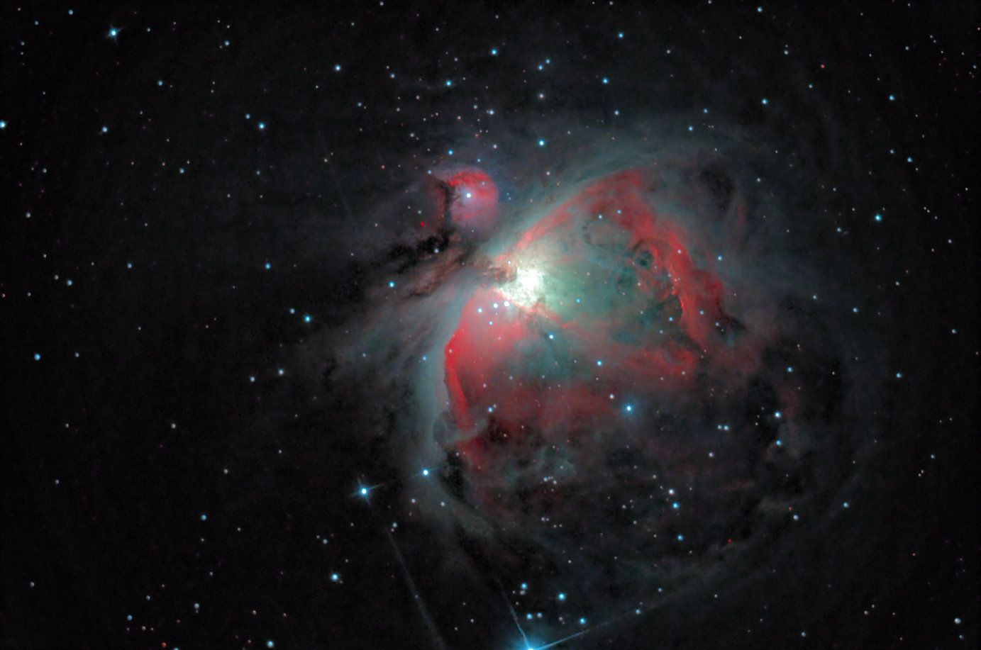 Orion's gaseous nebula.