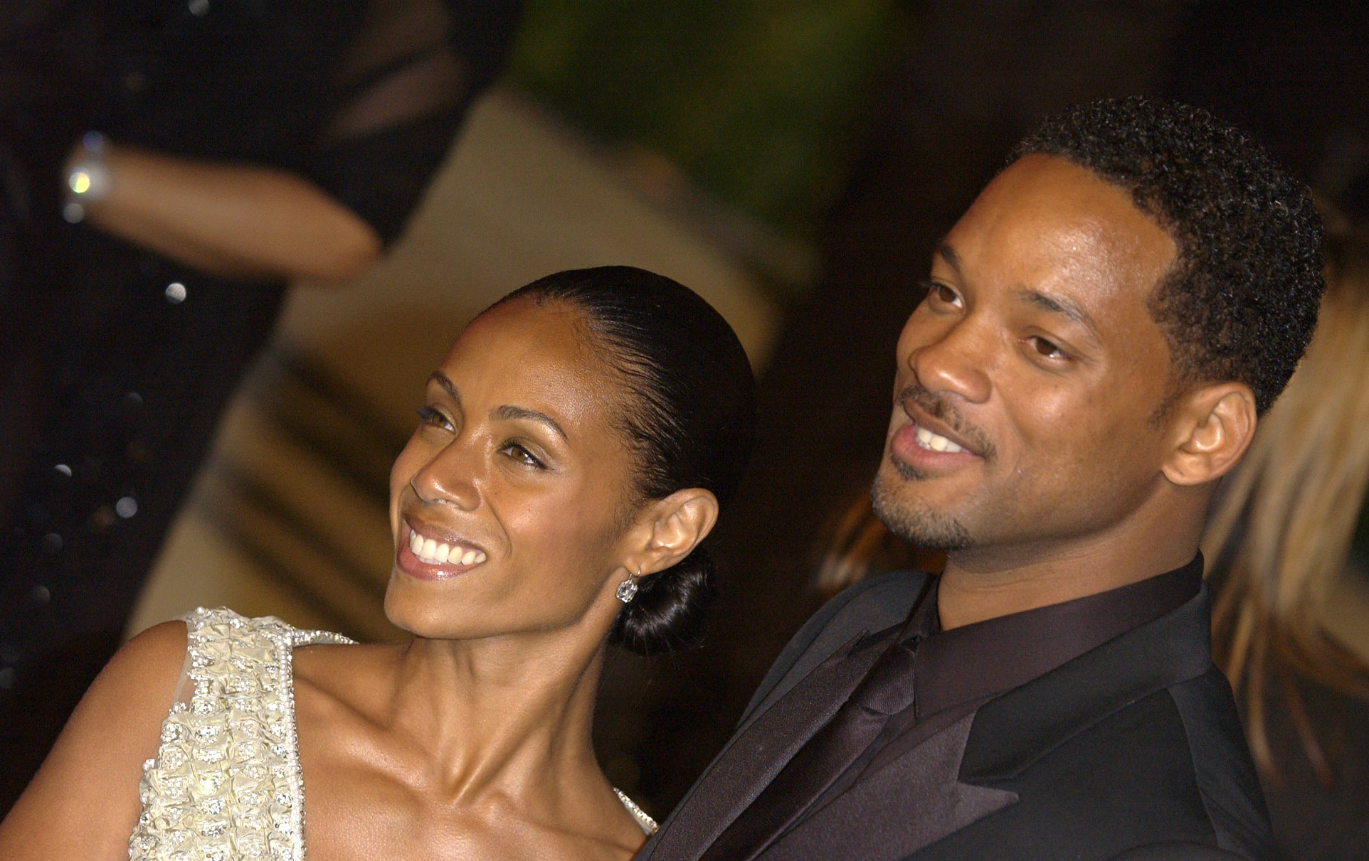 Jada Pinkett Smith and husband Will Smith on the red carpet