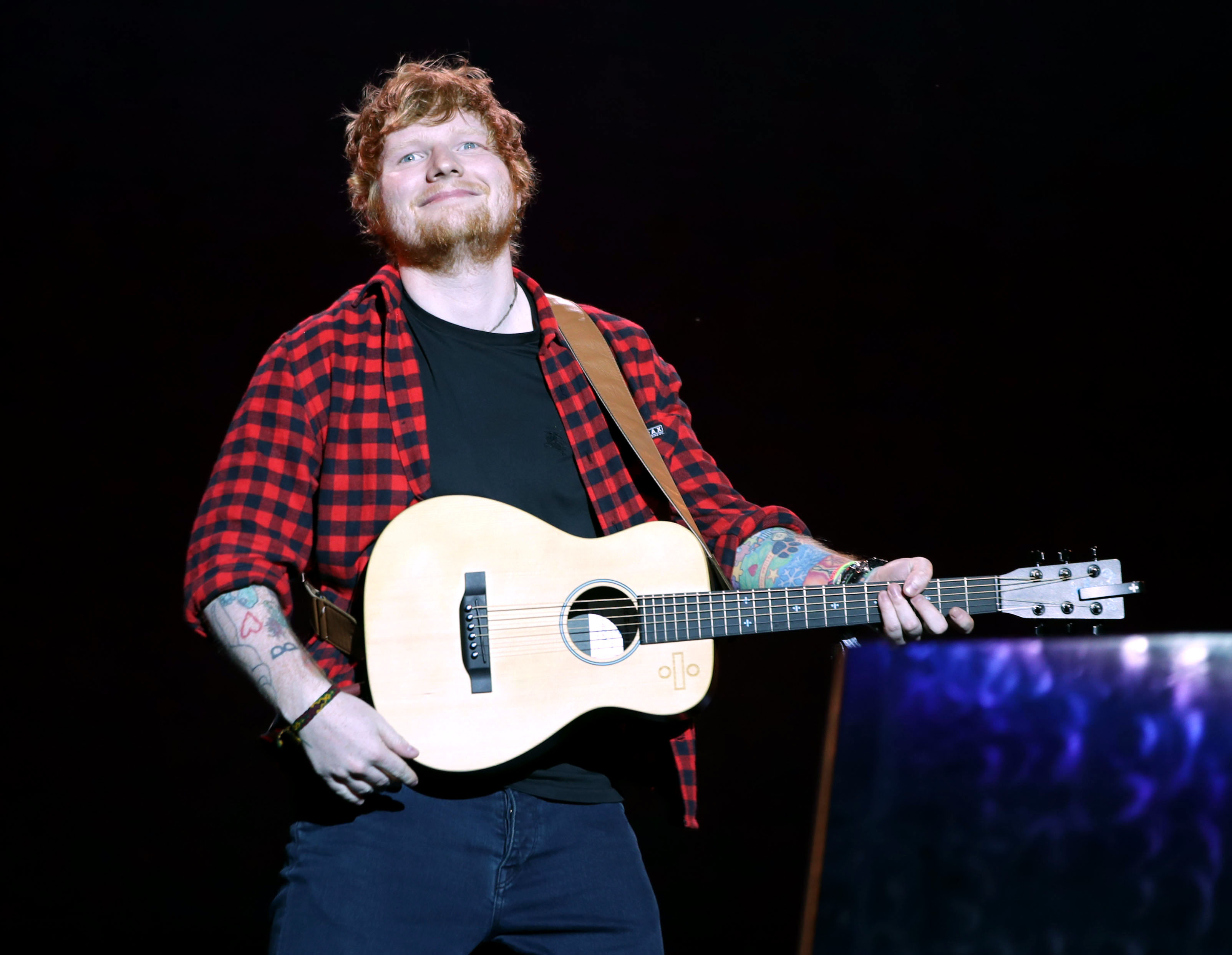 Ed Sheeran on stage