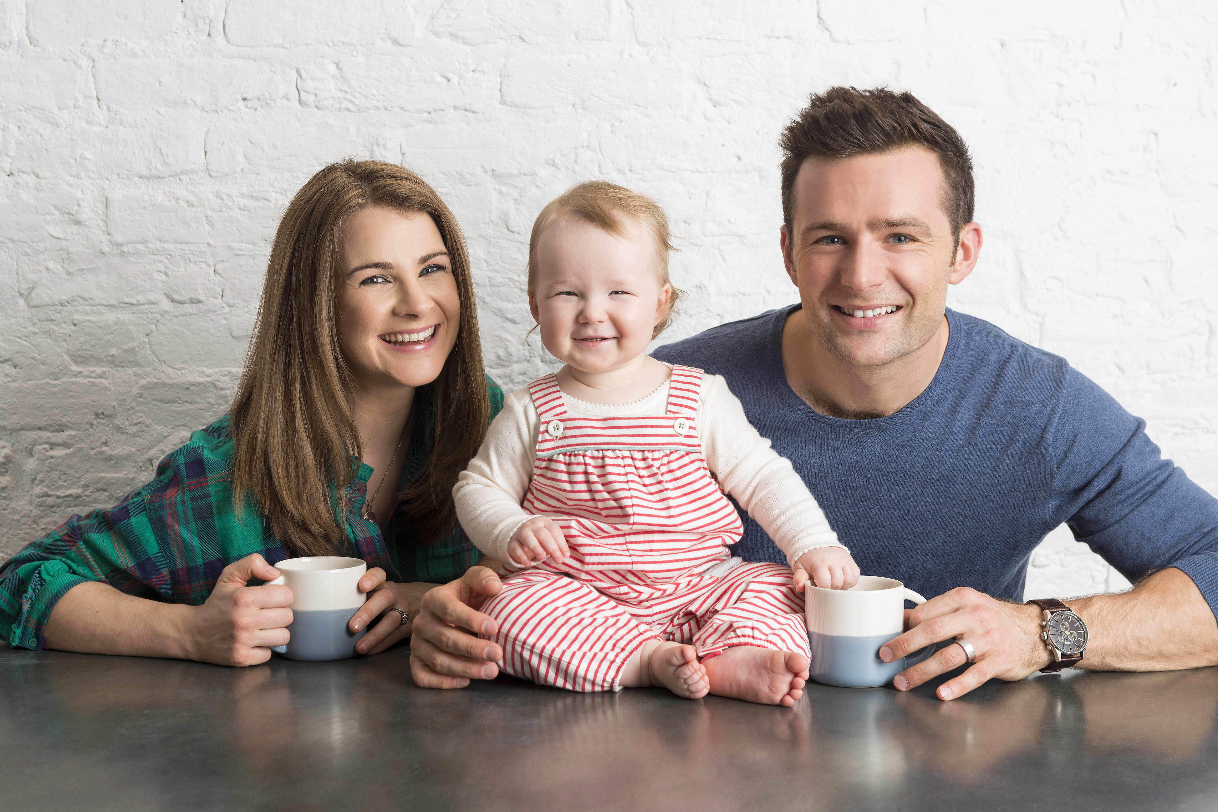 Izzy Judd with husband Harry Judd and their daughter Lola (MLR/Bantam Press/P)