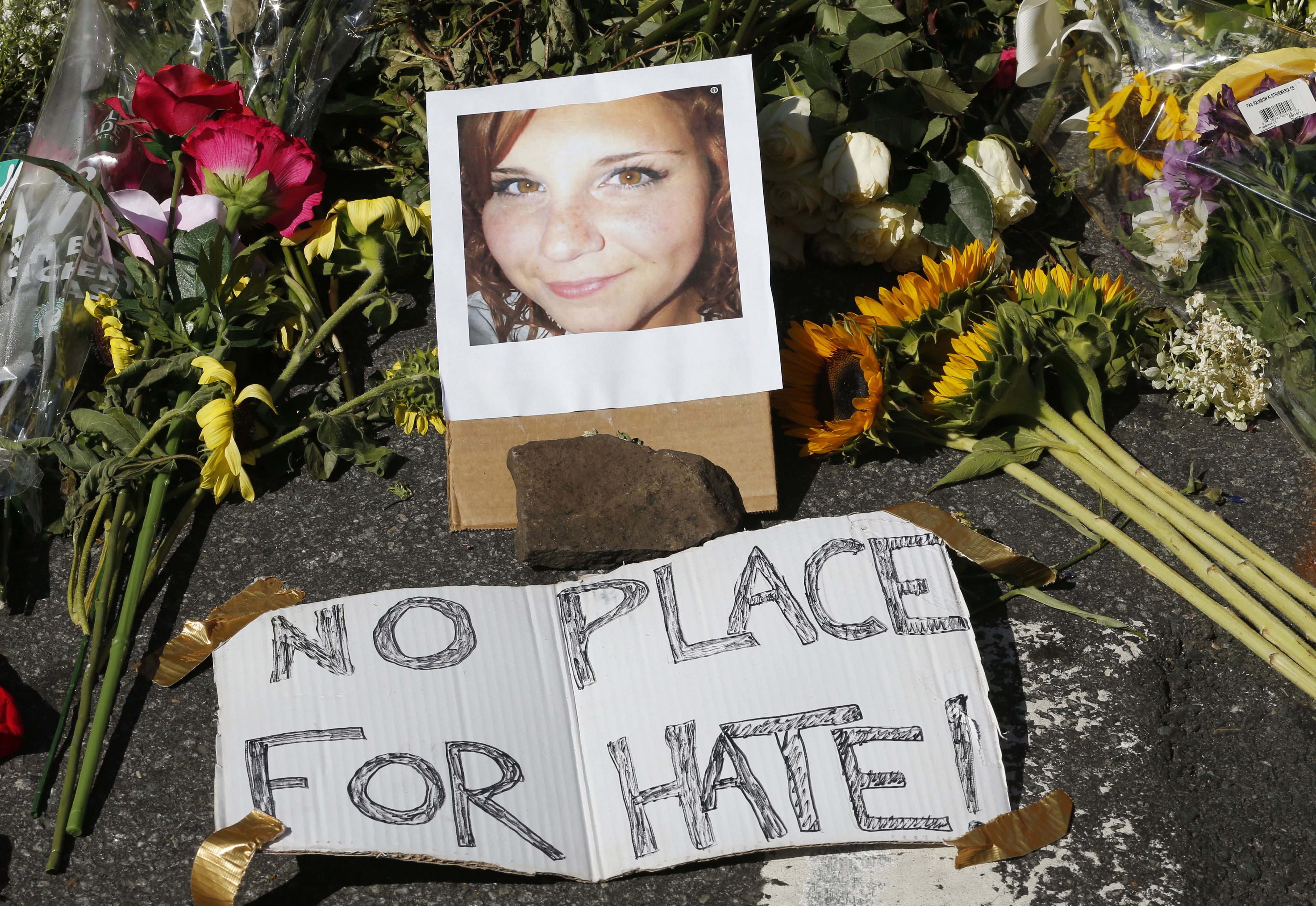 A memorial for Heather Heyer