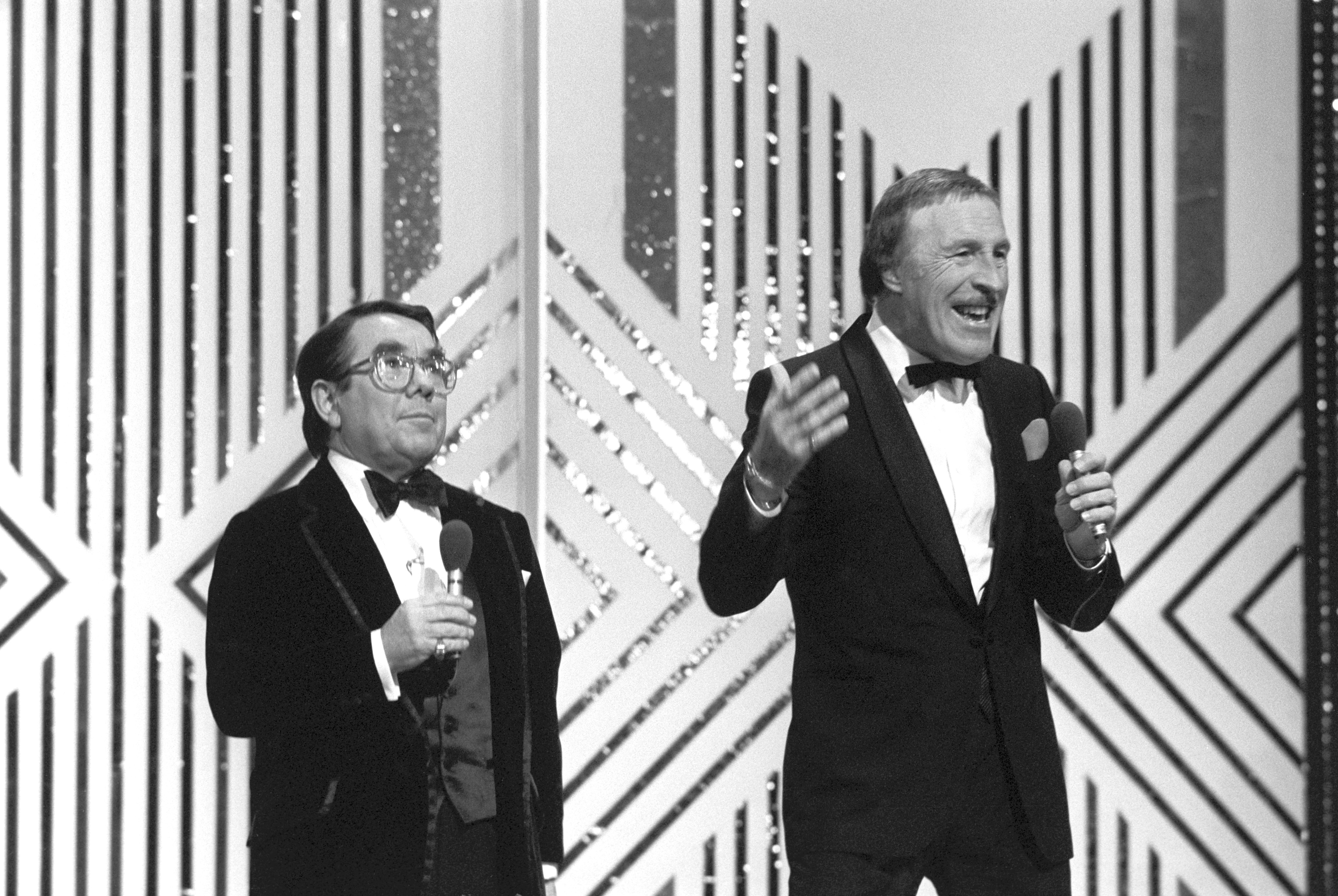 With Ronnie Corbett (PA)