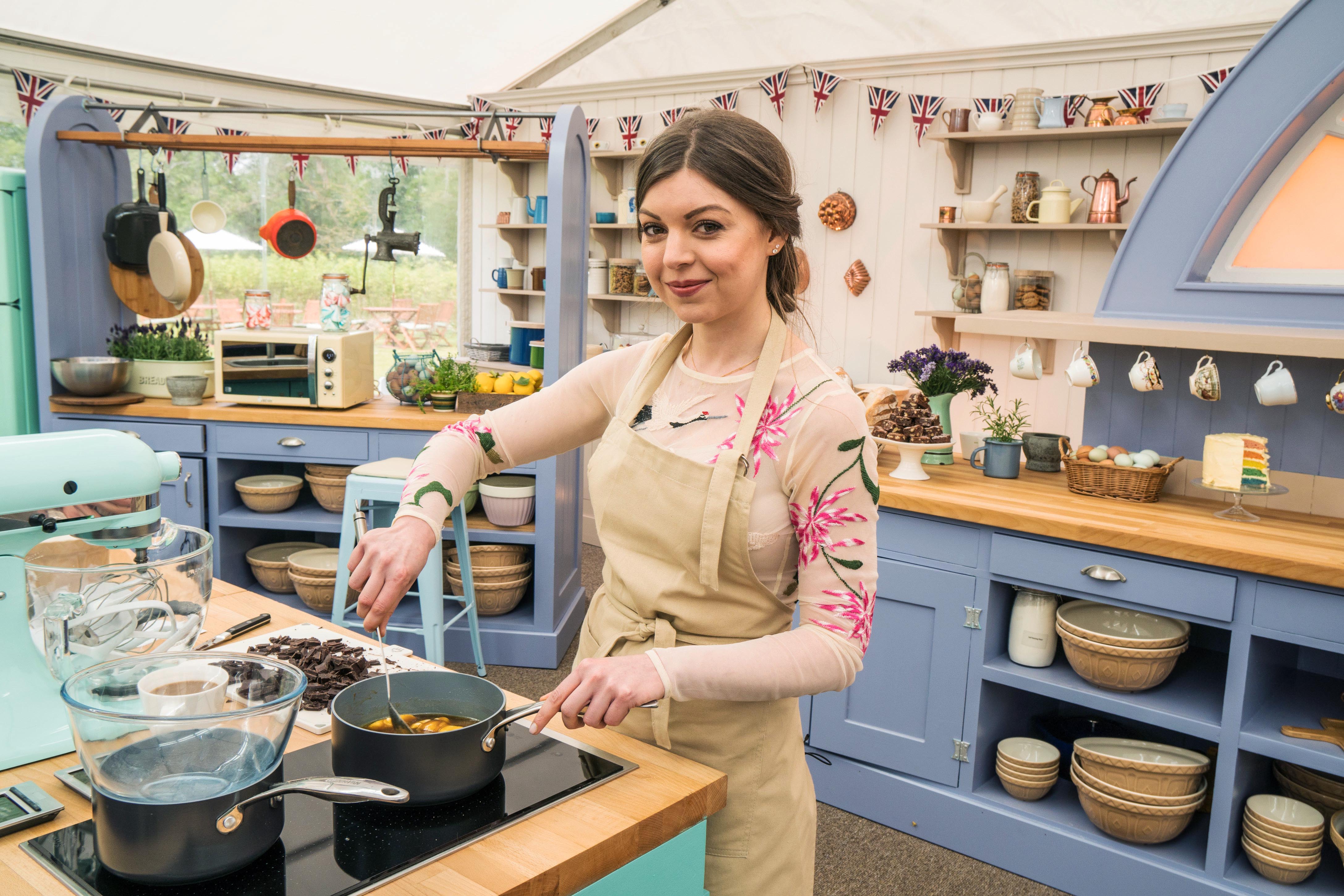 Kate on the Great British Bake Off 