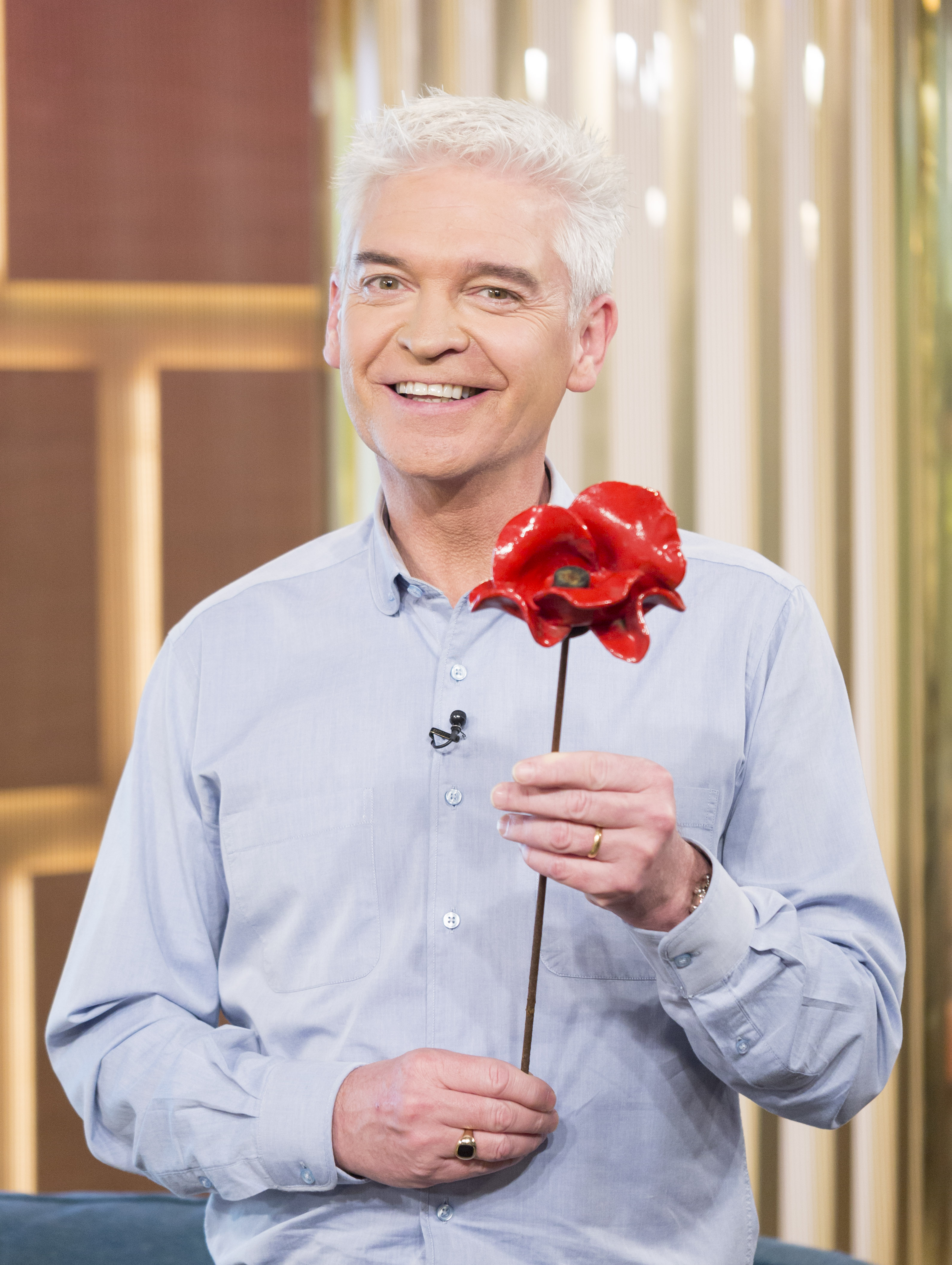 Schofield and his poppy.