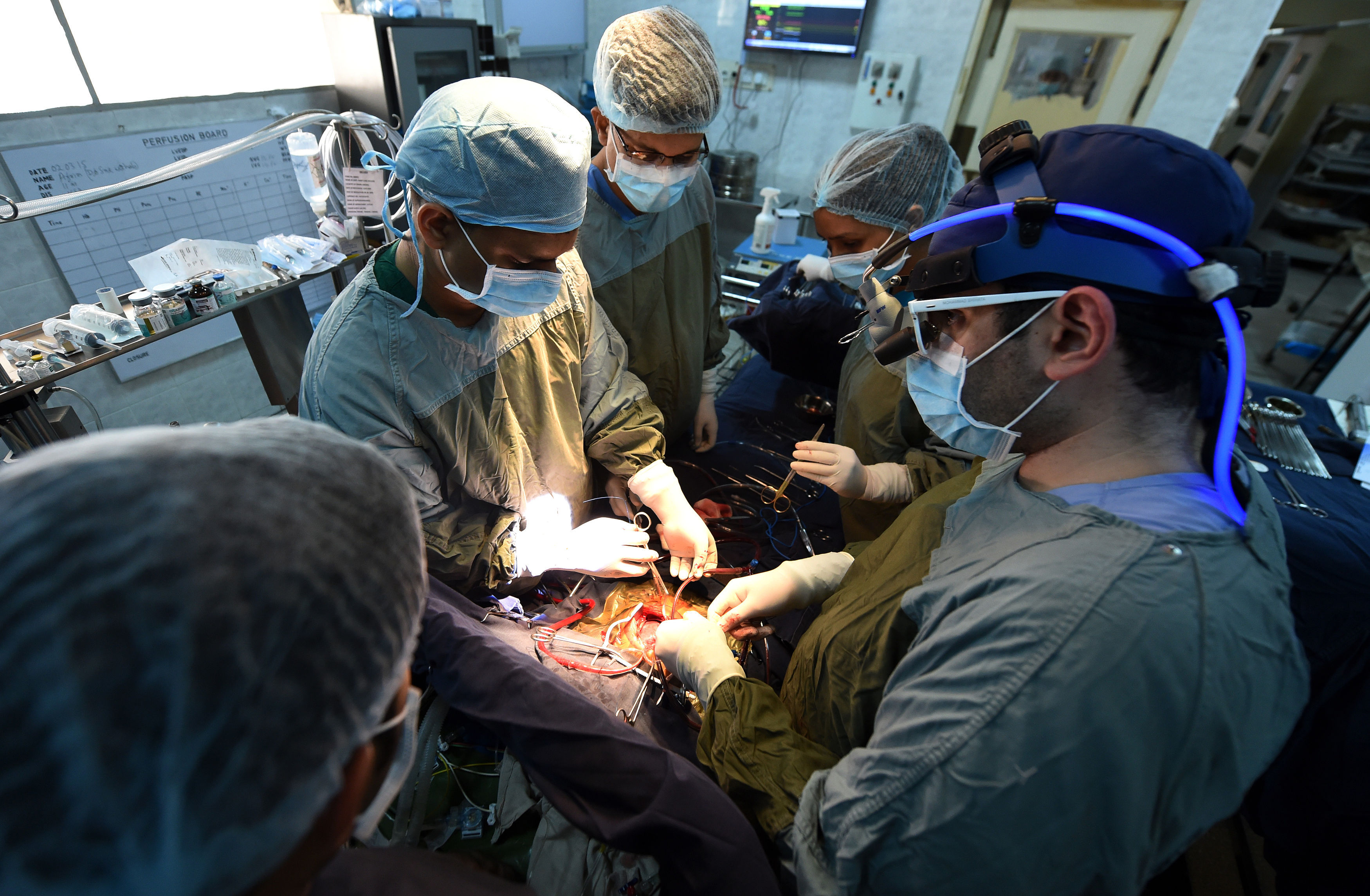 a team of surgeons