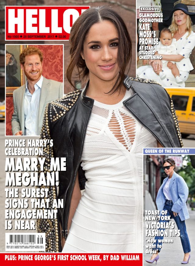 This week's issue of Hello magazine 