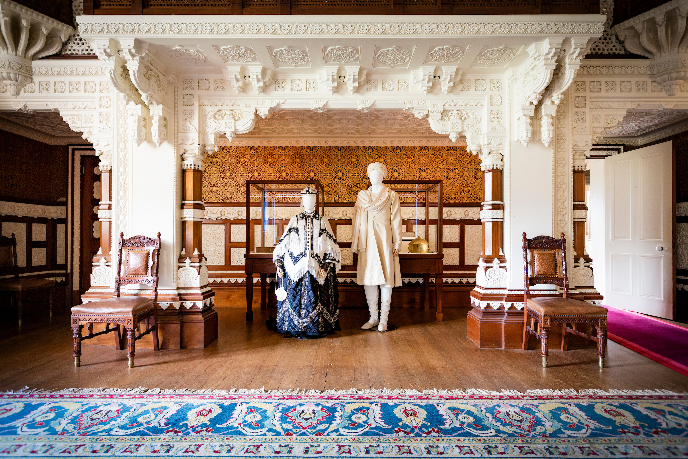 Costumes on display at the Durbar room (English Heritage/PA)
