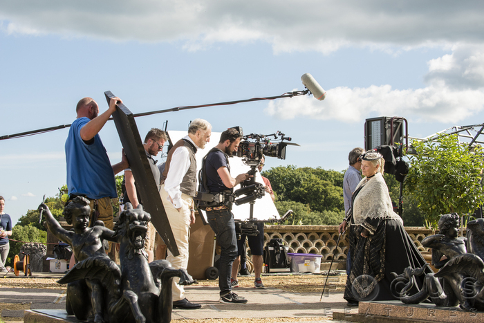 Judy Dench filming at Osborne House (Universal Pictures/PA)