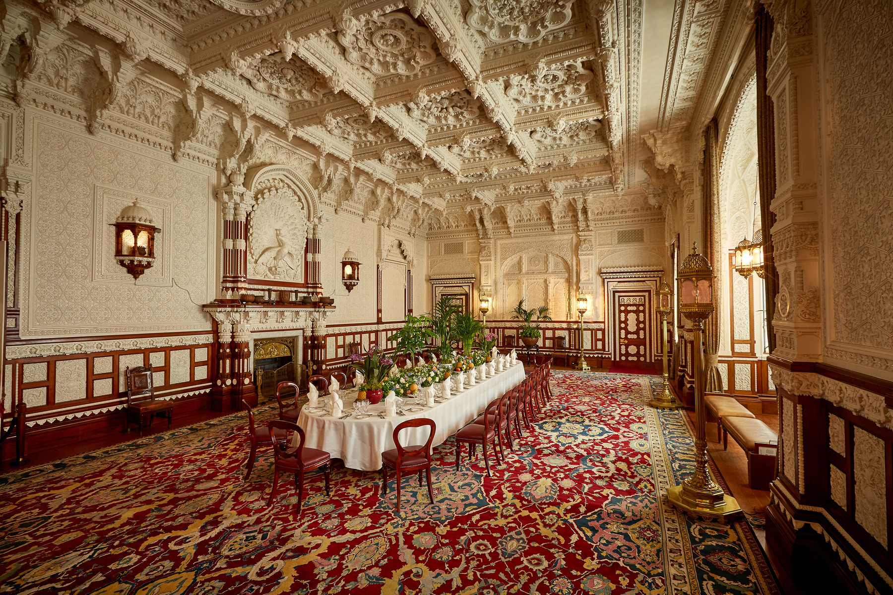The Durbar dining room at Osborne House (English Heritage/PA)