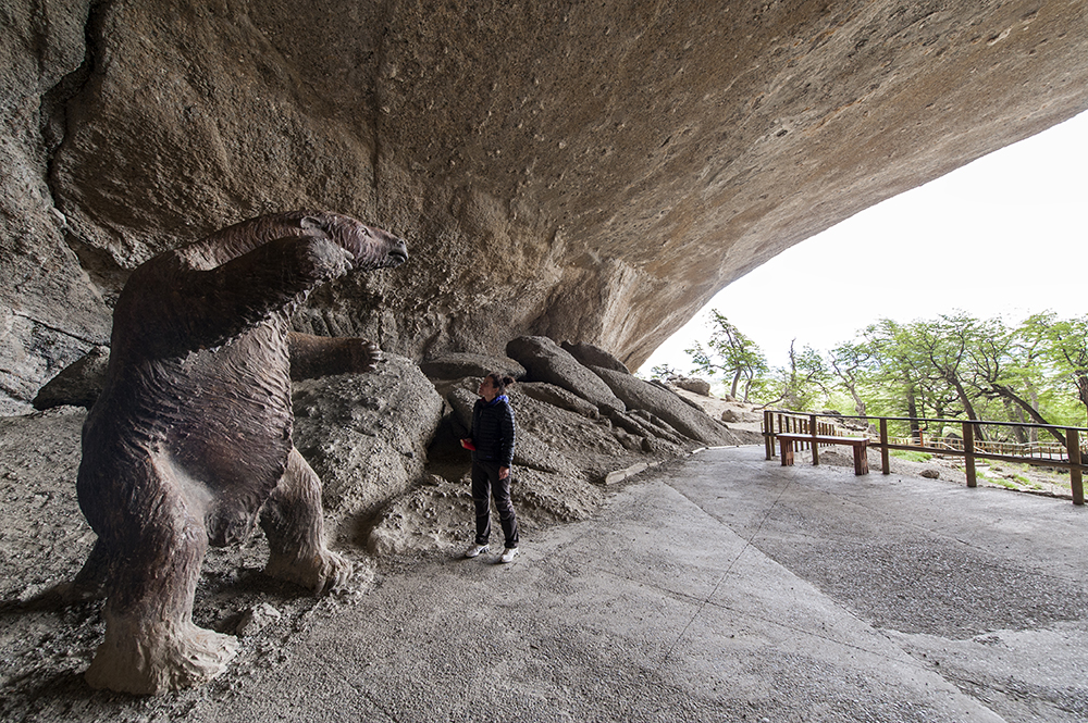 Sarah at the Milodon Cave (Renato Granieri/PA)