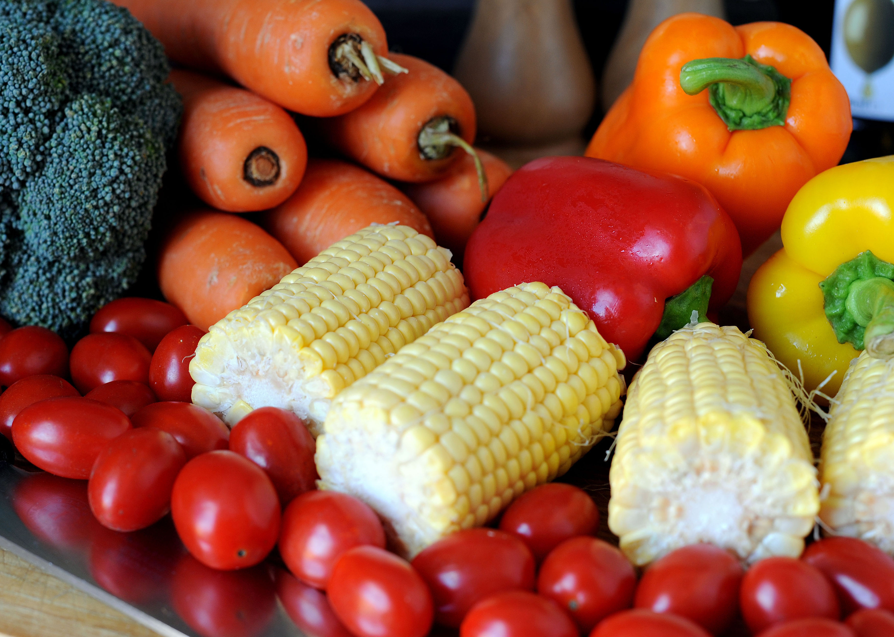 A selection of colourful vegetables (Nick Ansell/PA)