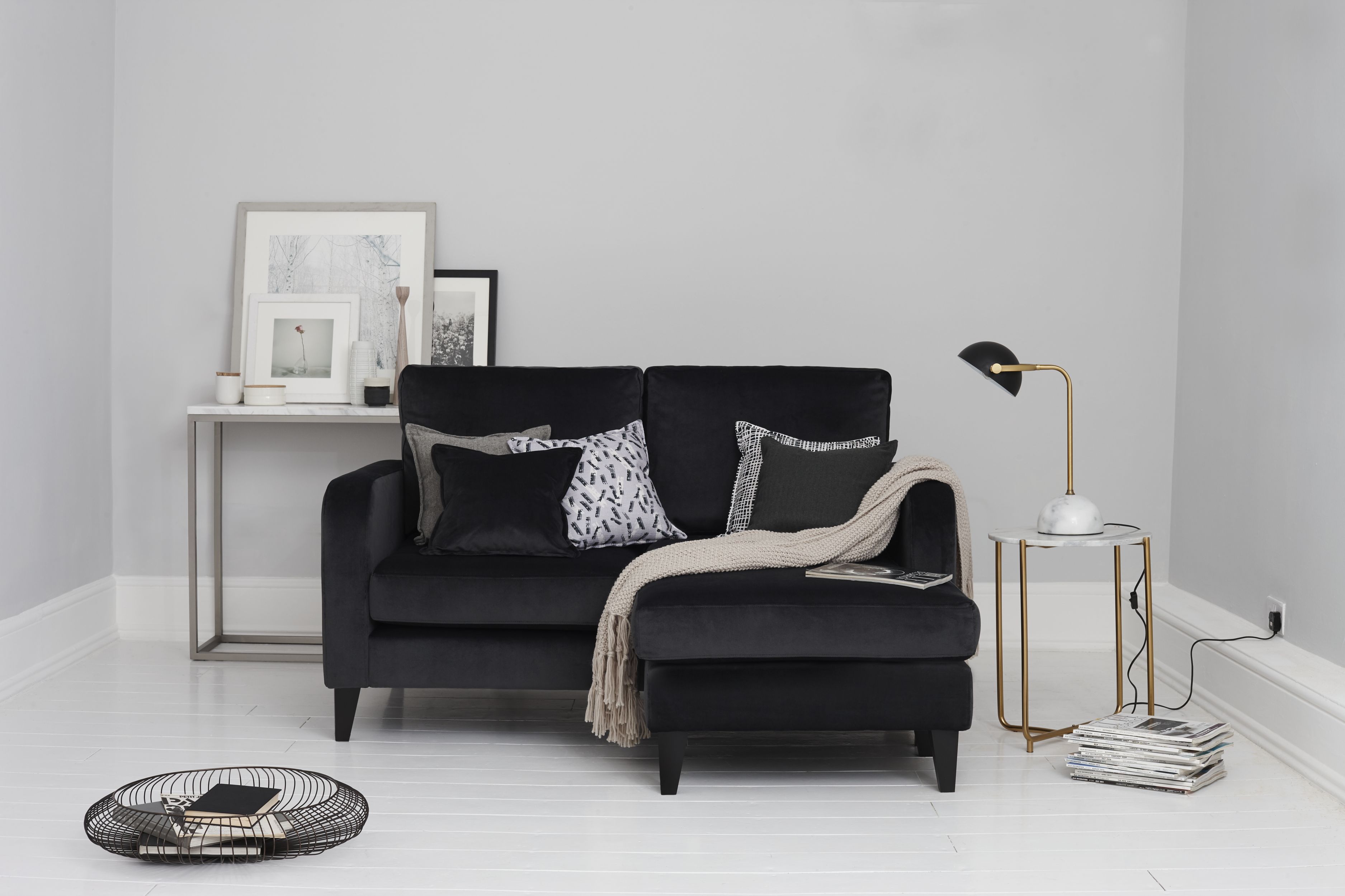 Truth large lounger sofa, £699, from the Capsule collection designed for small spaces, DFS (DFS/PA)