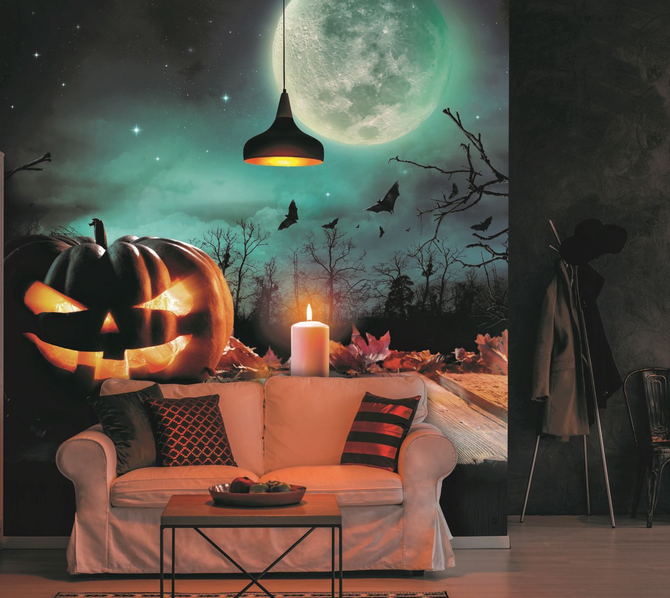 Halloween bespoke mural, from £26 per square metre, Wallsauce.com (Wallsauce.com/PA