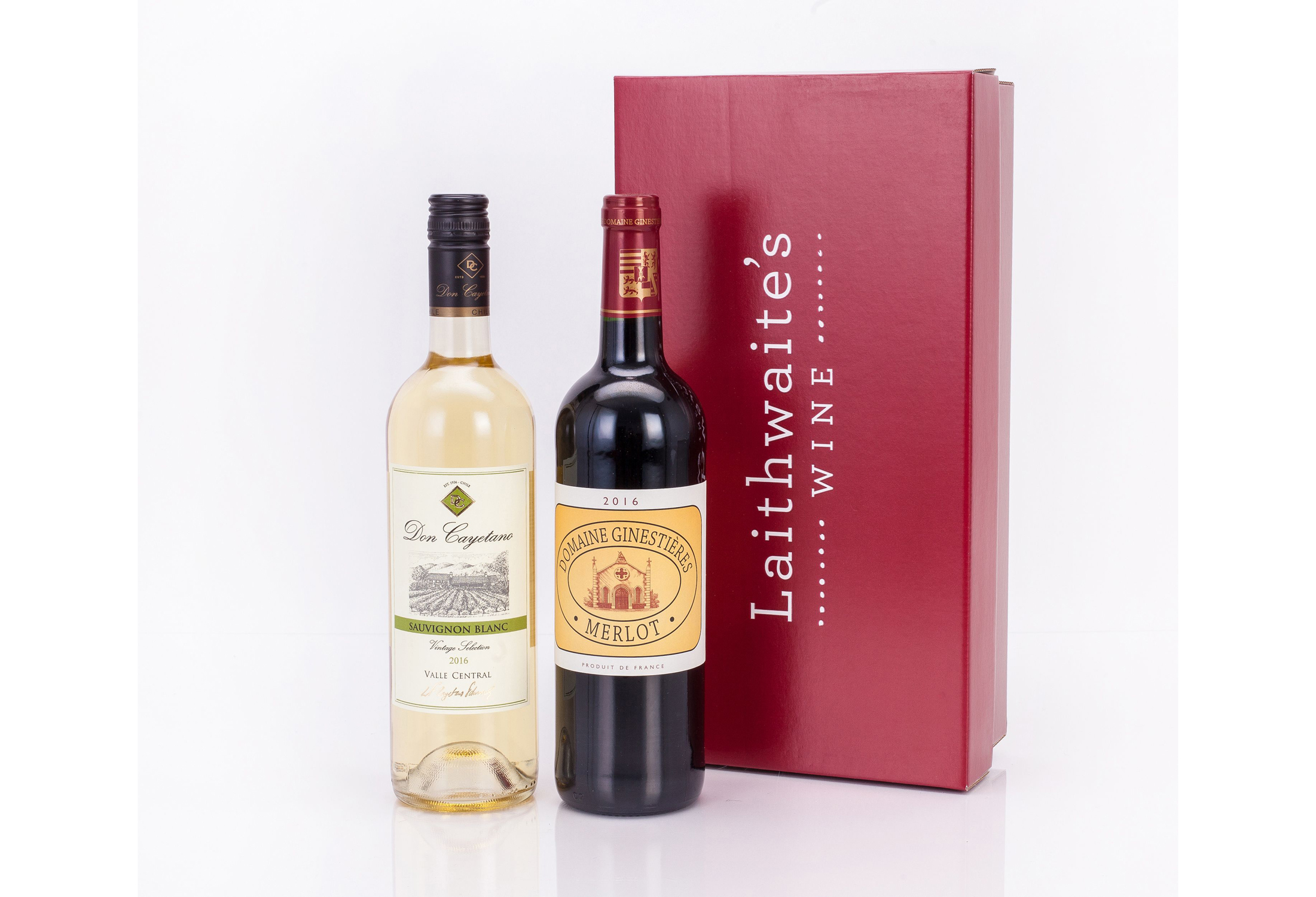 Laithwaite's white and red wine gift pack (Laithwaite's/PA)