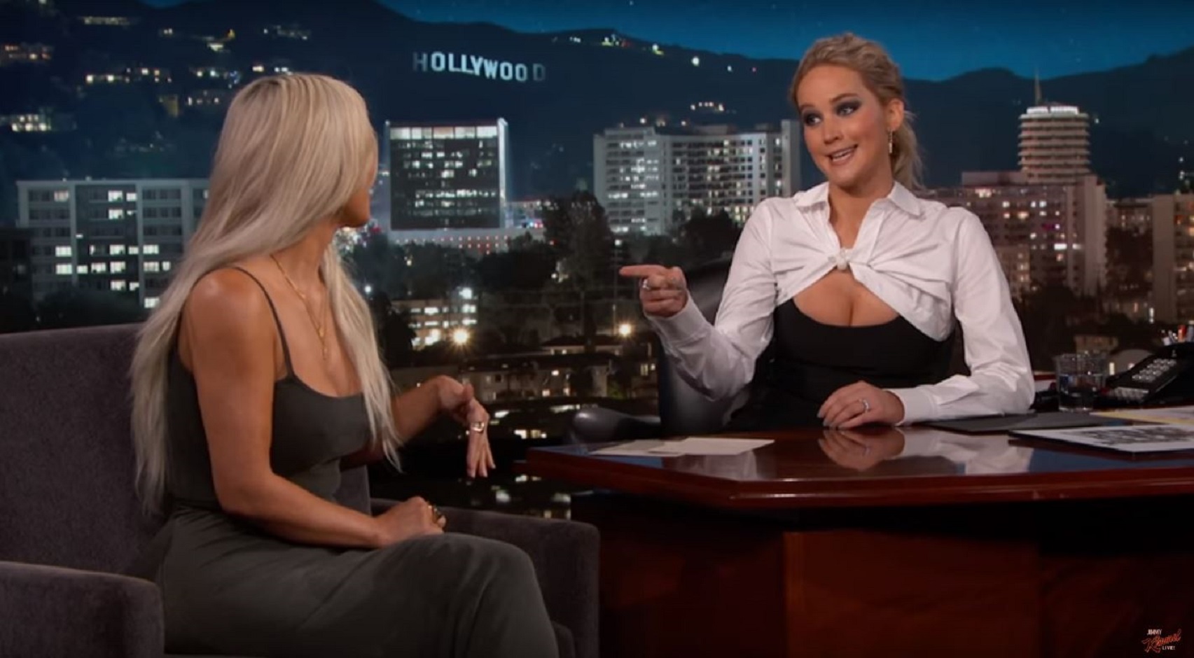 Jennifer Lawrence and Kim Kardashian West