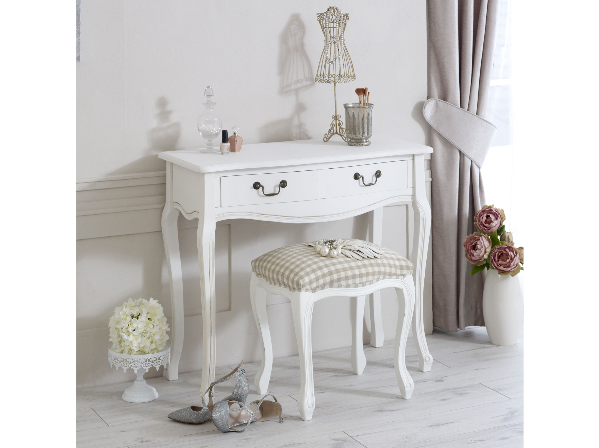 Classic White Range Dressing Table with Stool, £154.95, Melody Maison