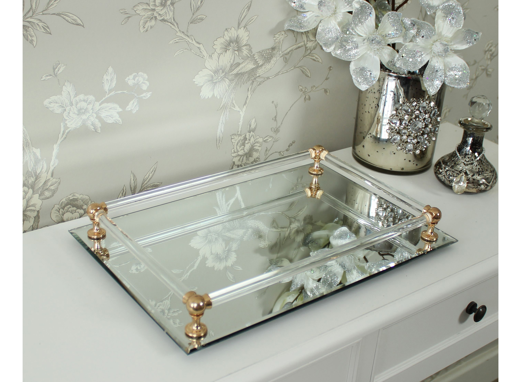 Rectangular Mirror Display Tray, £21.95, Melody Maison