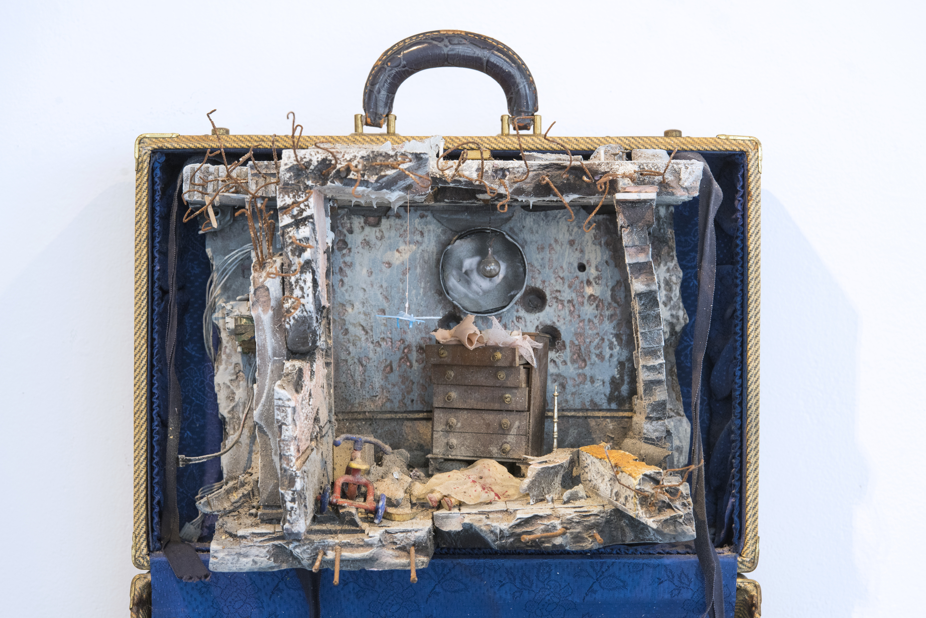 A home made in a suitcase