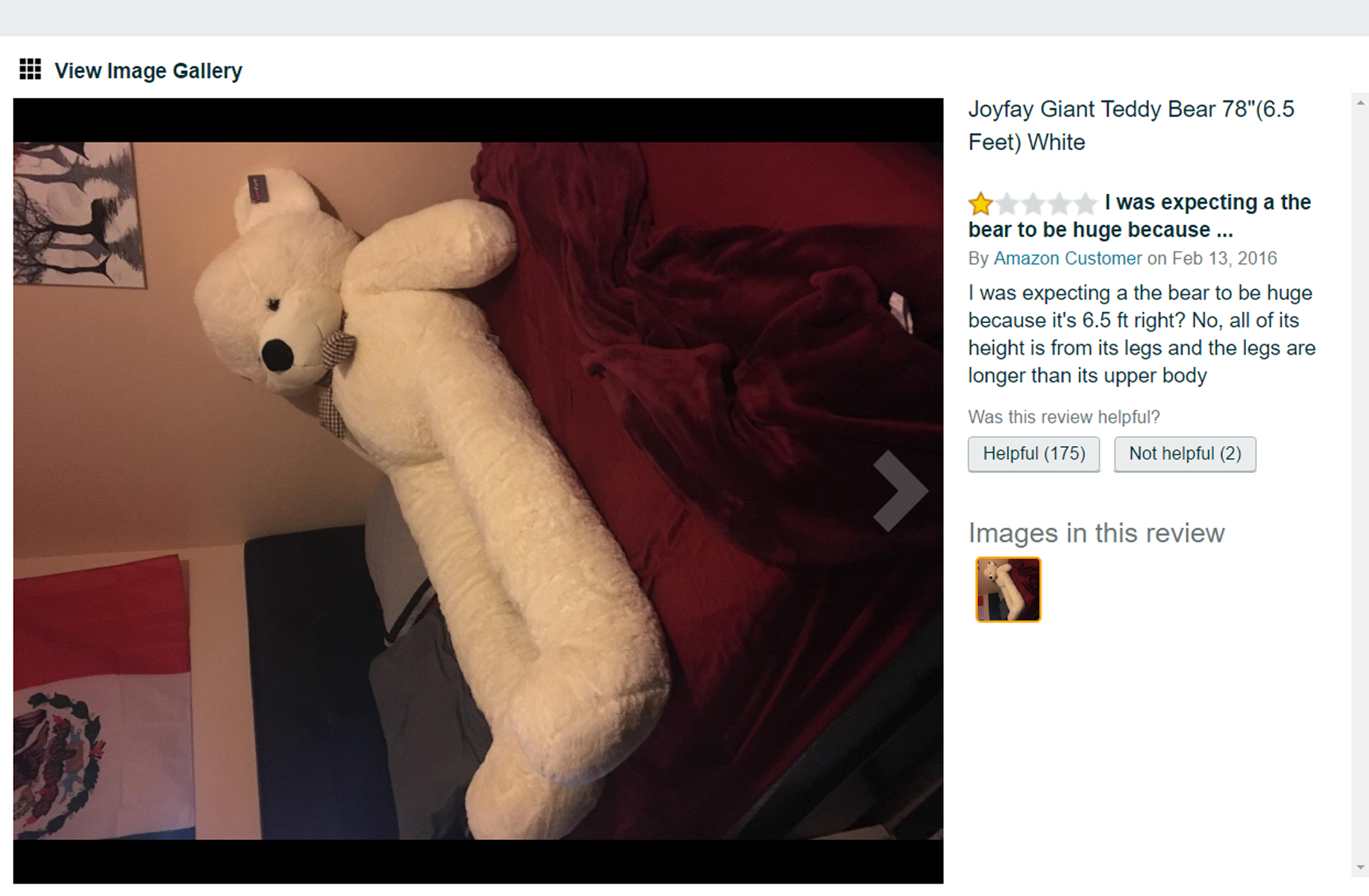 Joyfay giant teddy bear.