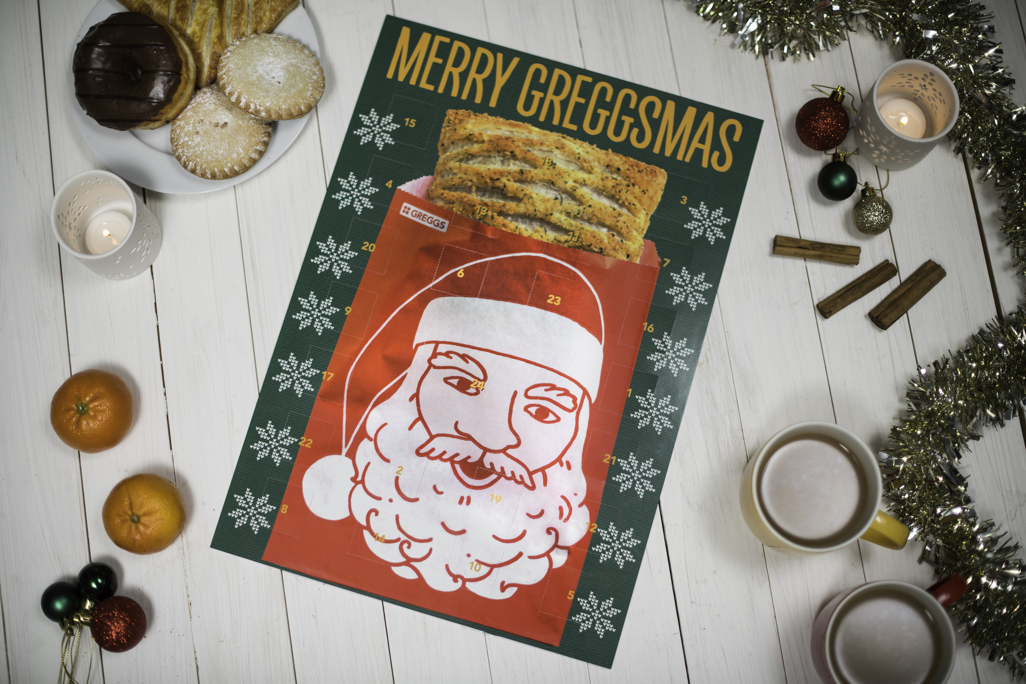 An advent calendar from food retailer Greggs