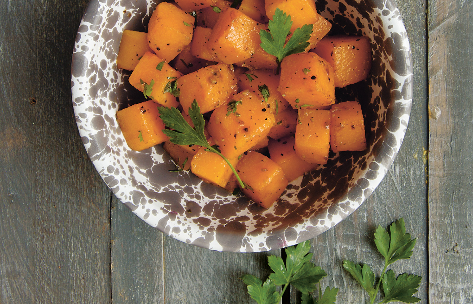 Braised butternut squash (Danielle Acken/PA)