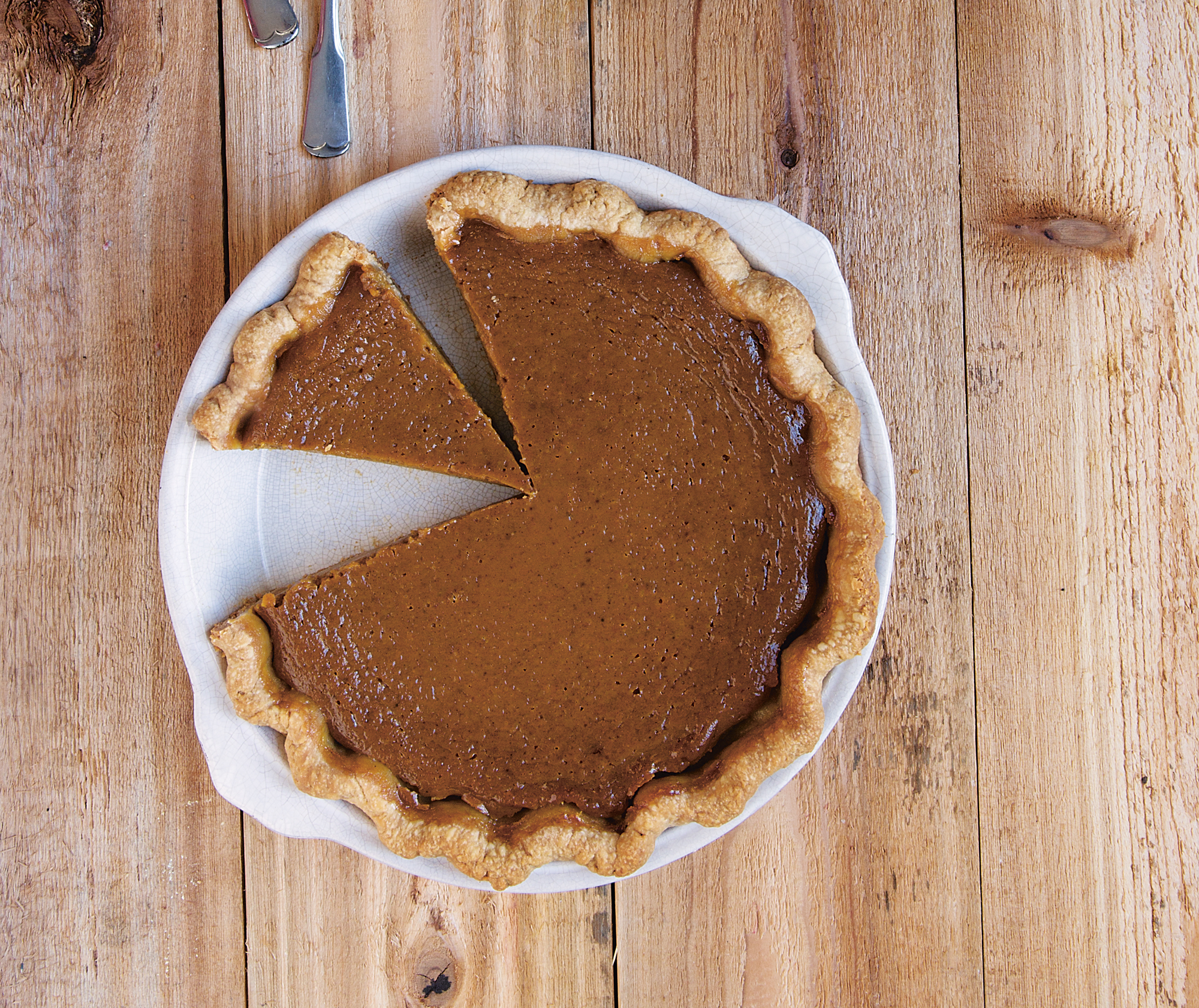 A whole pumpkin pie (Danielle Acken/PA)