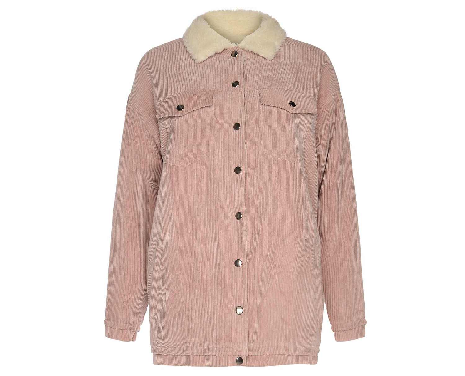 Glamorous Pink Corduroy Trucker Jacket