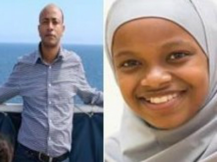 Father and daughter Hashim Kedir, 44, and Firdows Hashim, 12