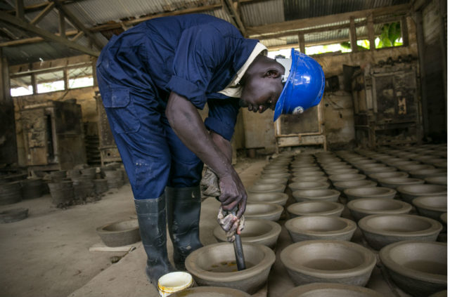 Cookstoves being manufactured