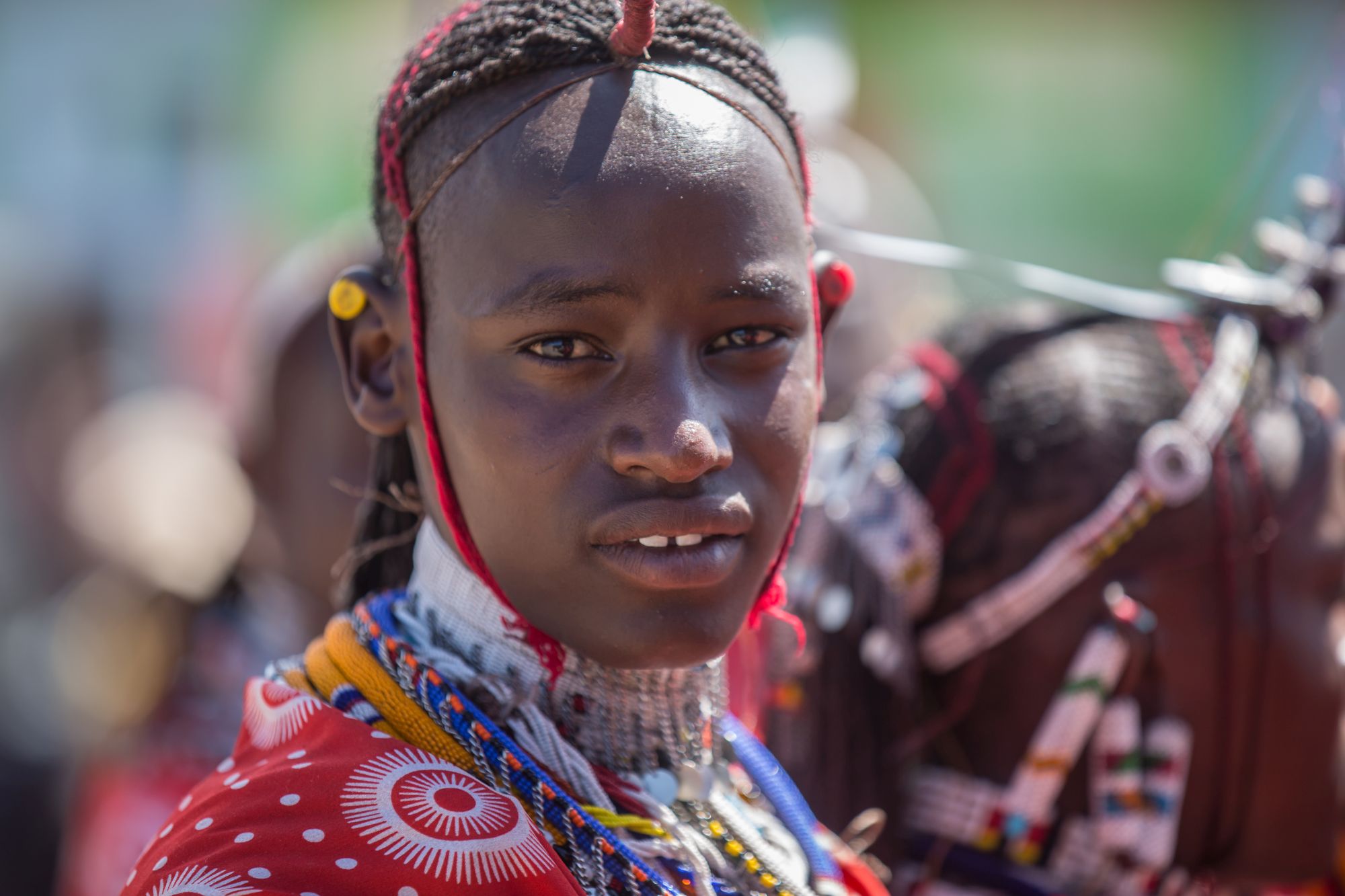 A Maasai moran working with the SAFE team (Paul Goldstein/PA)