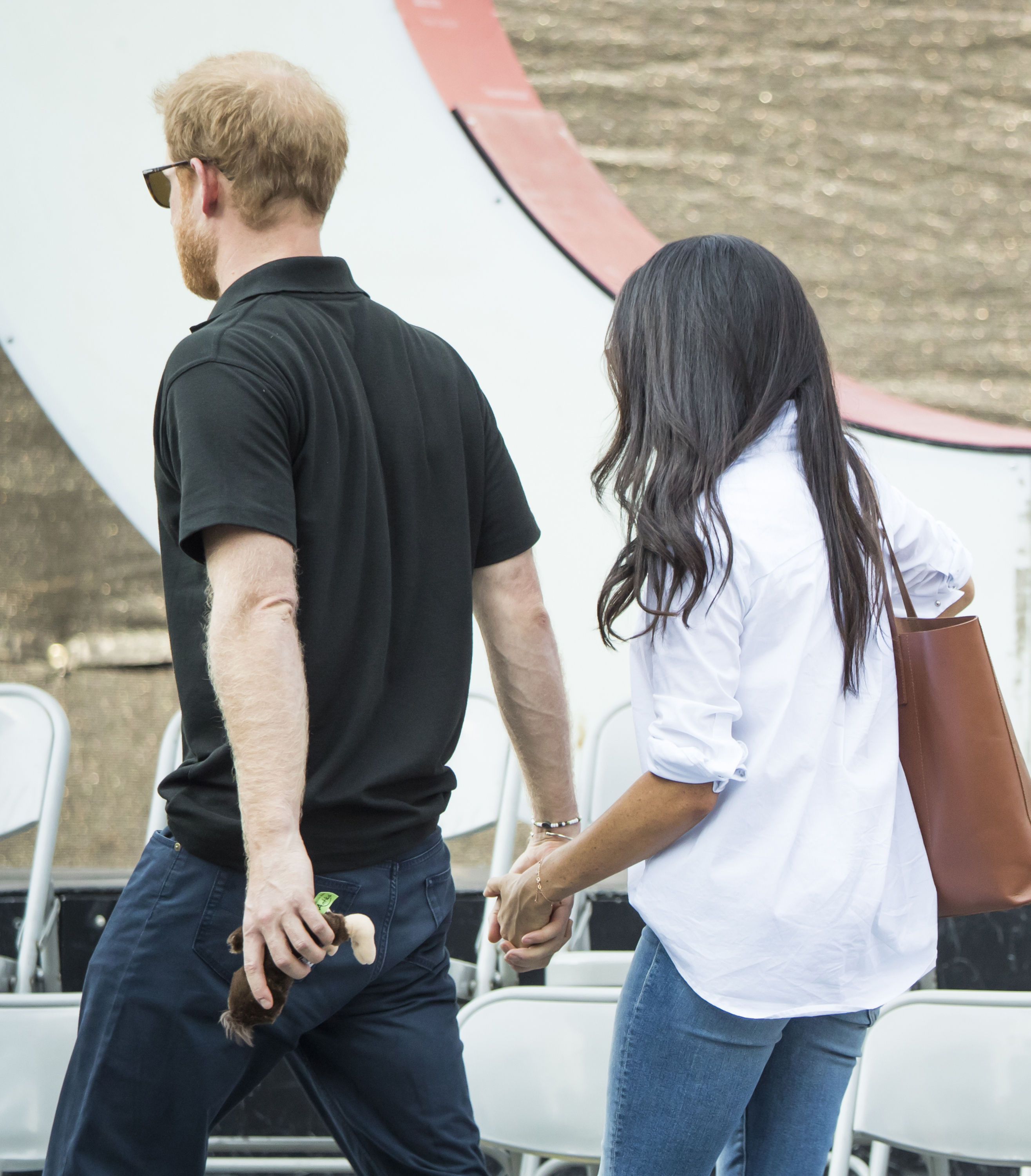 Prince Harry and Meghan Markle attend a Wheelchair Tennis match at the 2017 Invictus Games (Danny Lawson/PA)