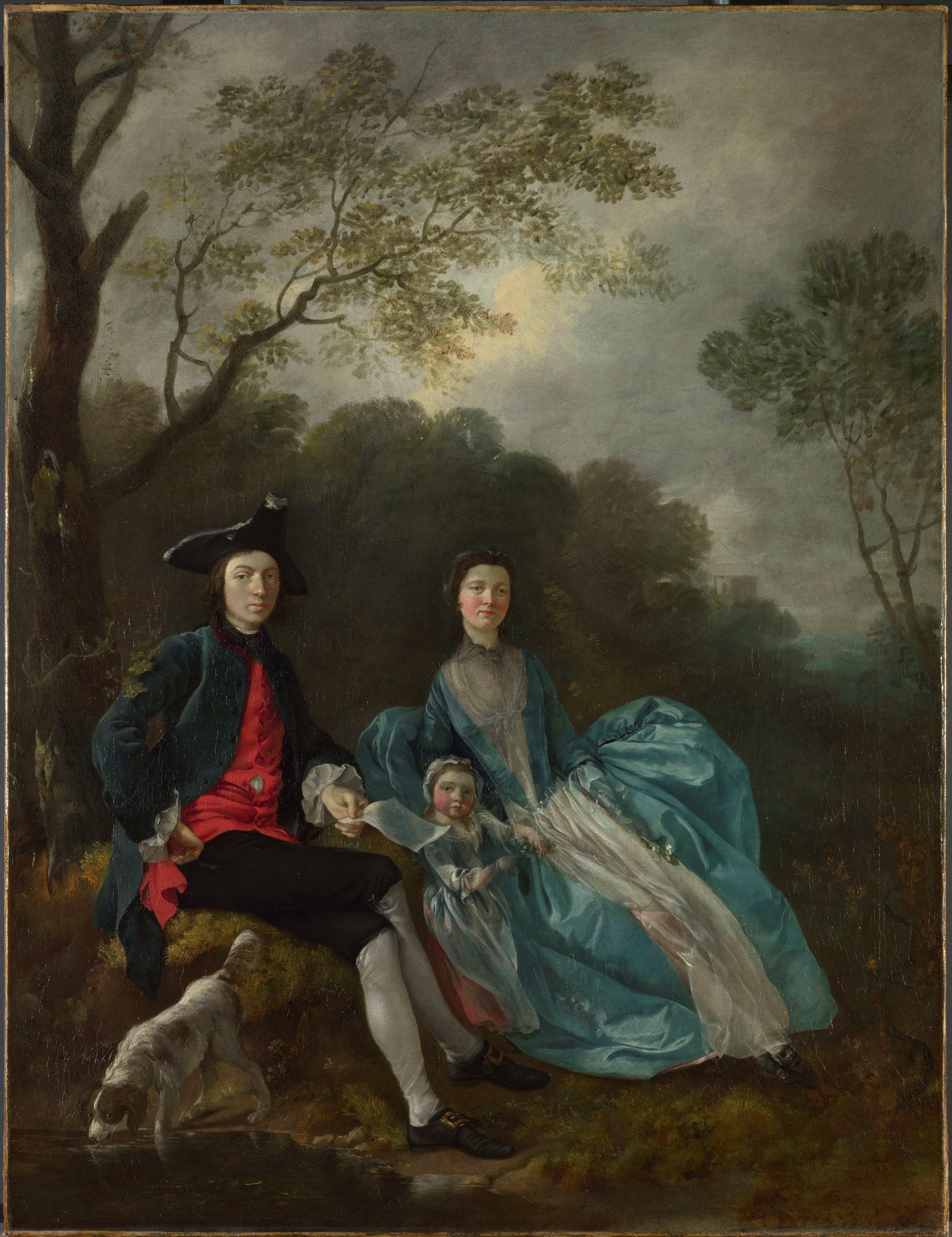 The Artist With His Wife And Daughter, Thomas Gainsborough (The National Gallery, London)