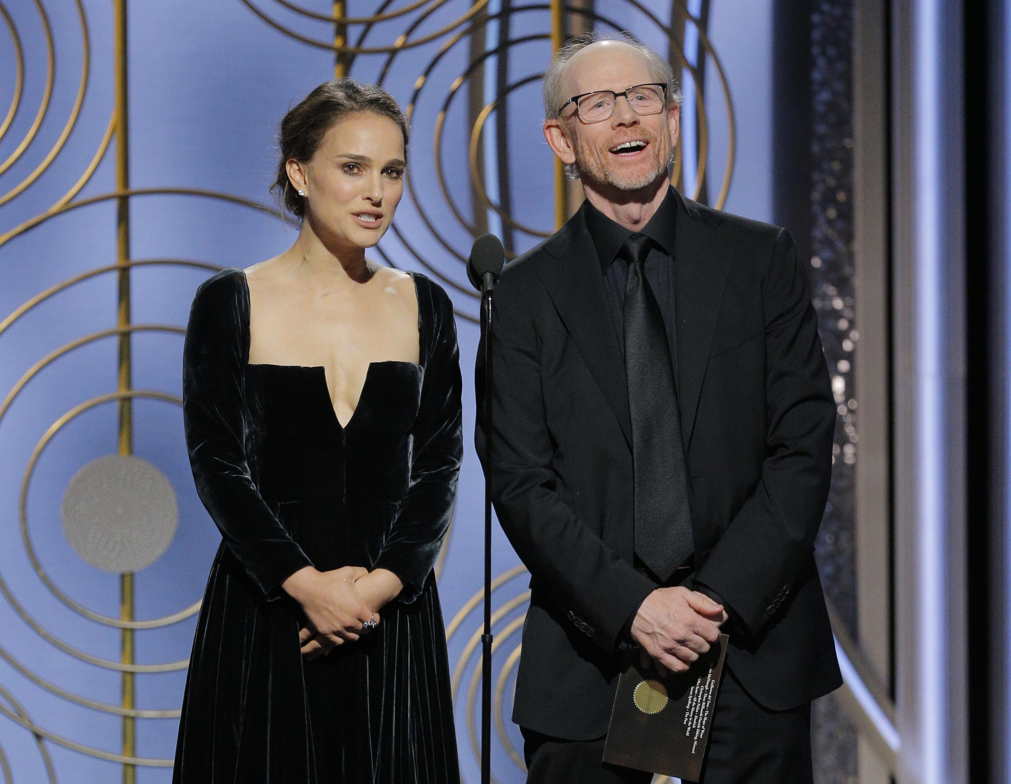 Natalie Portman and Ron Howard (Paul Drinkwater/NBC via AP)