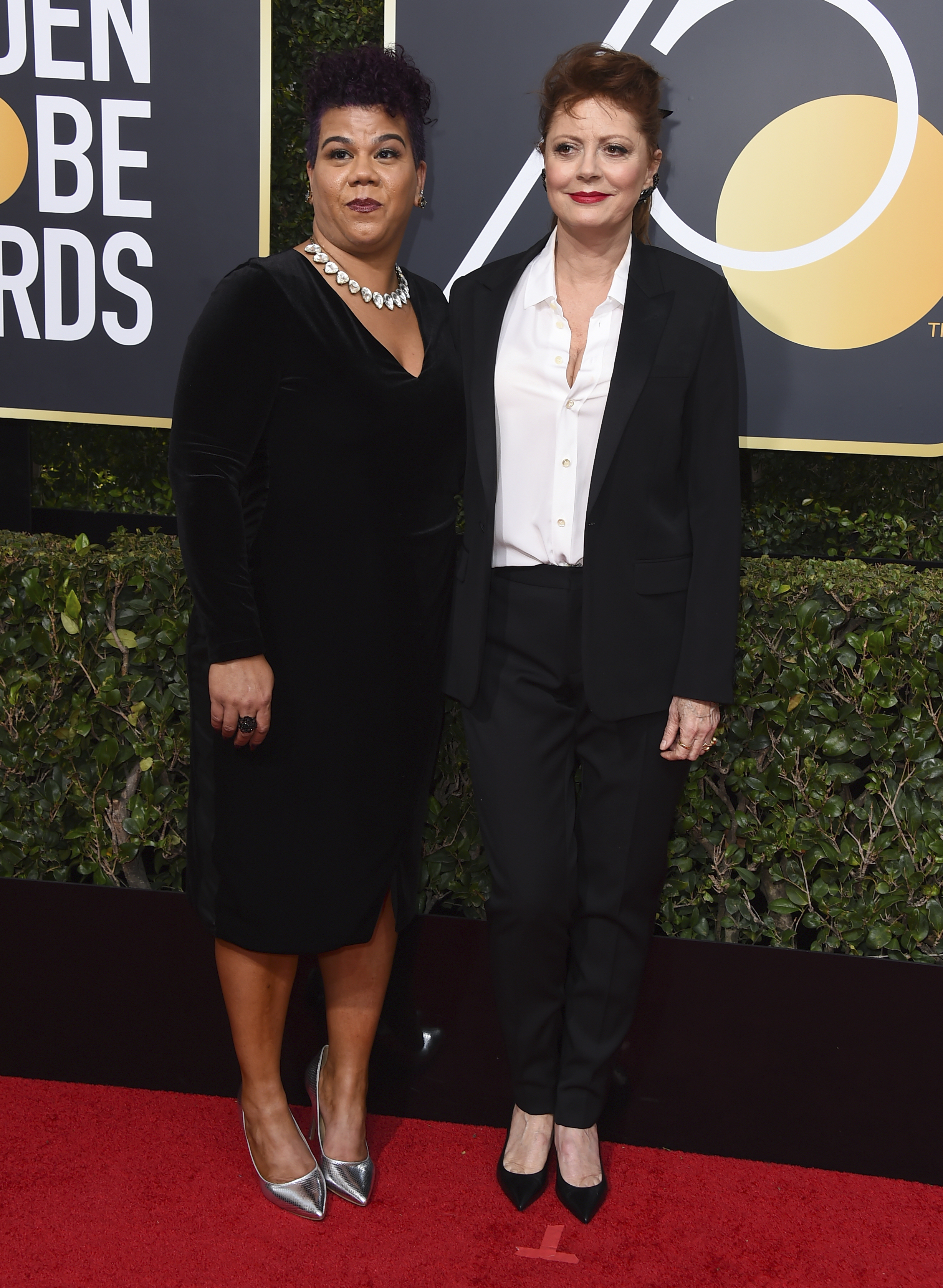 Rosa Clemente and Susan Sarandon (Jordan Strauss/Invision/AP)
