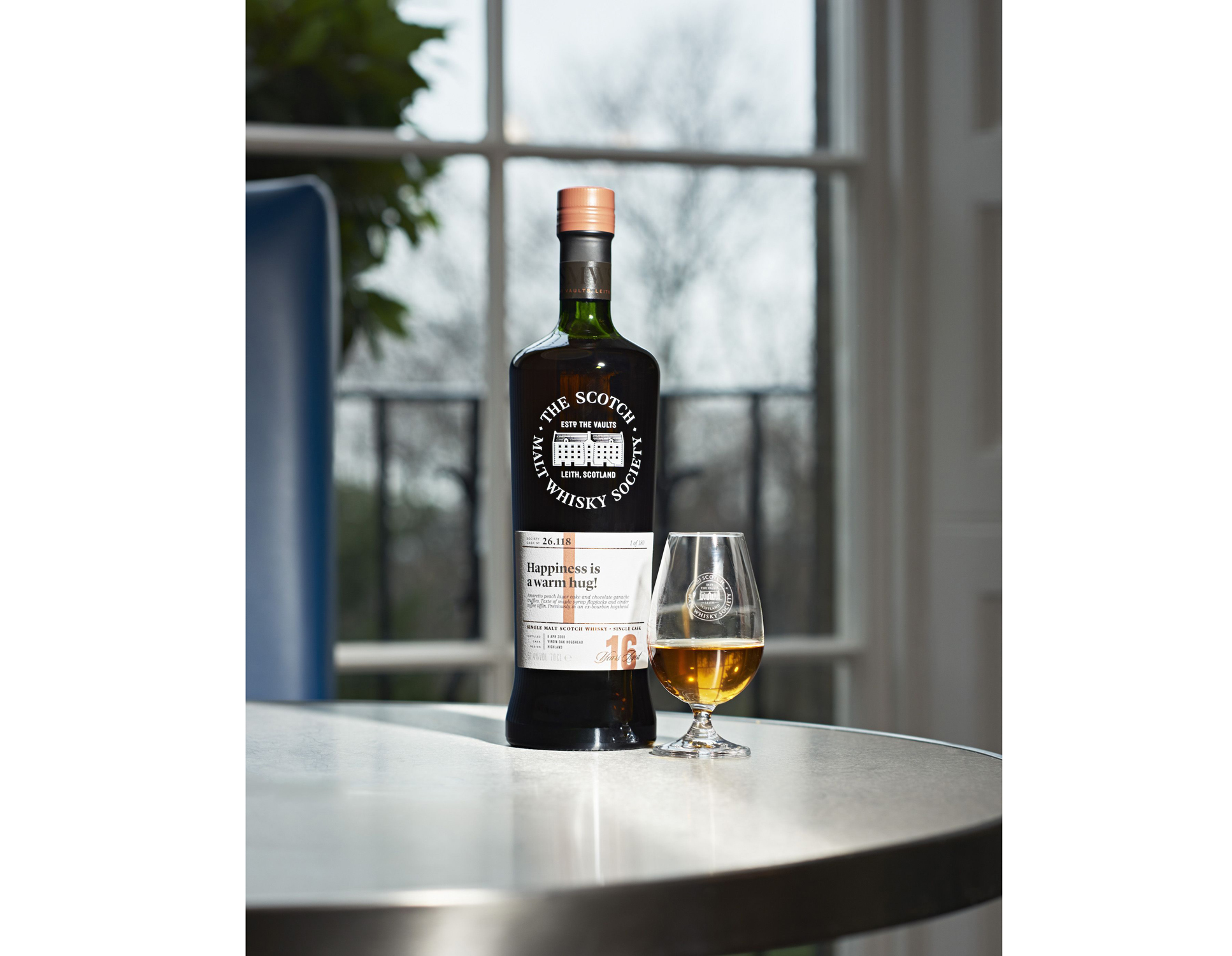 Bottle of single cask whisky