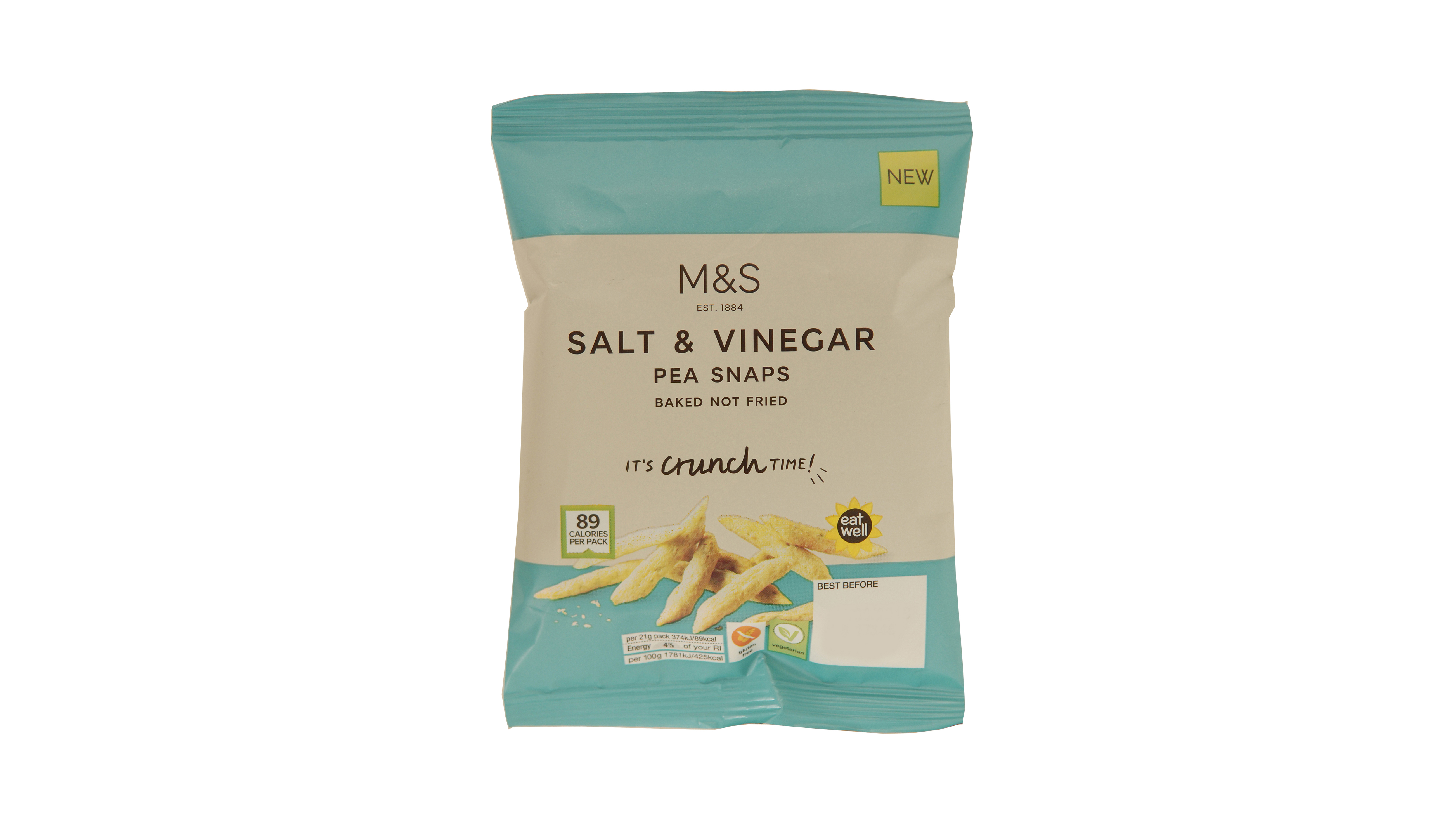 Salt & Vinegar snap peas snack