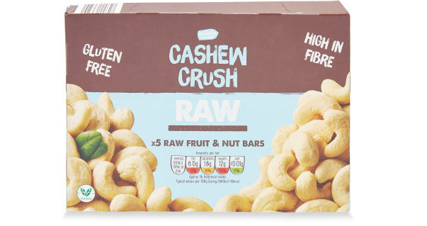 Box of raw fruit and nut bars