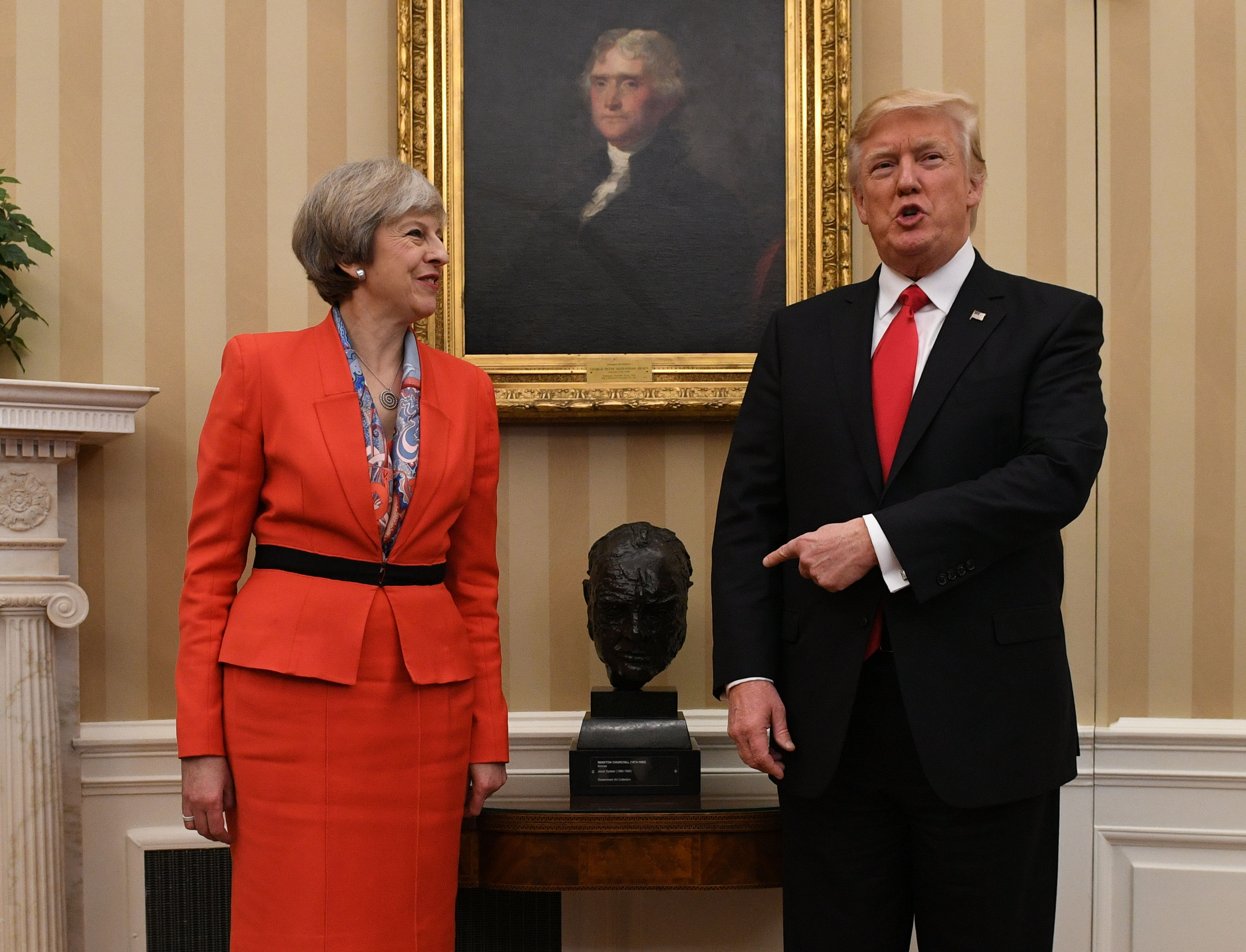 Theresa May and Donald Trump (Stefan Rousseau/PA)